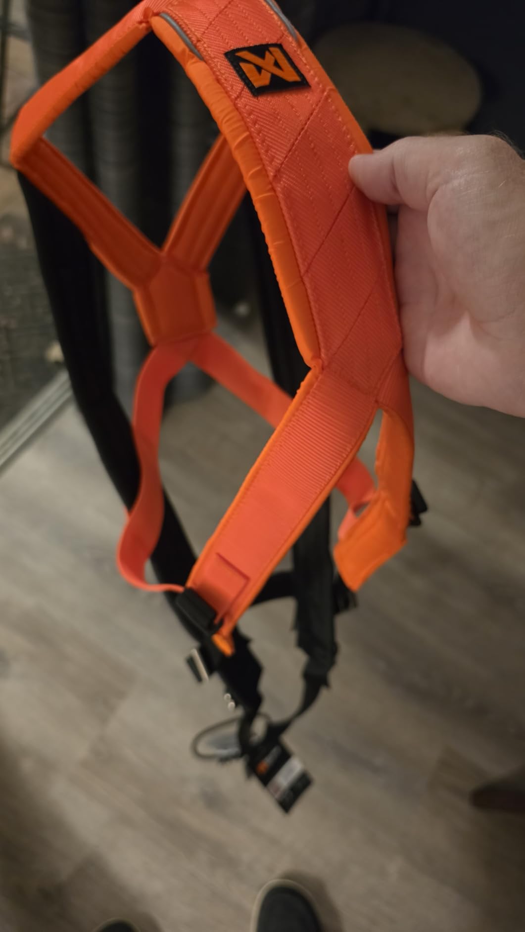 Non-stop dogwear Freemotion Harness 5.0 Dog Pulling Harness for Sports Like Running, Biking and Skiing with Dogs, Professional Adjustable Dog Harness, Orange/Black, Size 7 customer photo 2