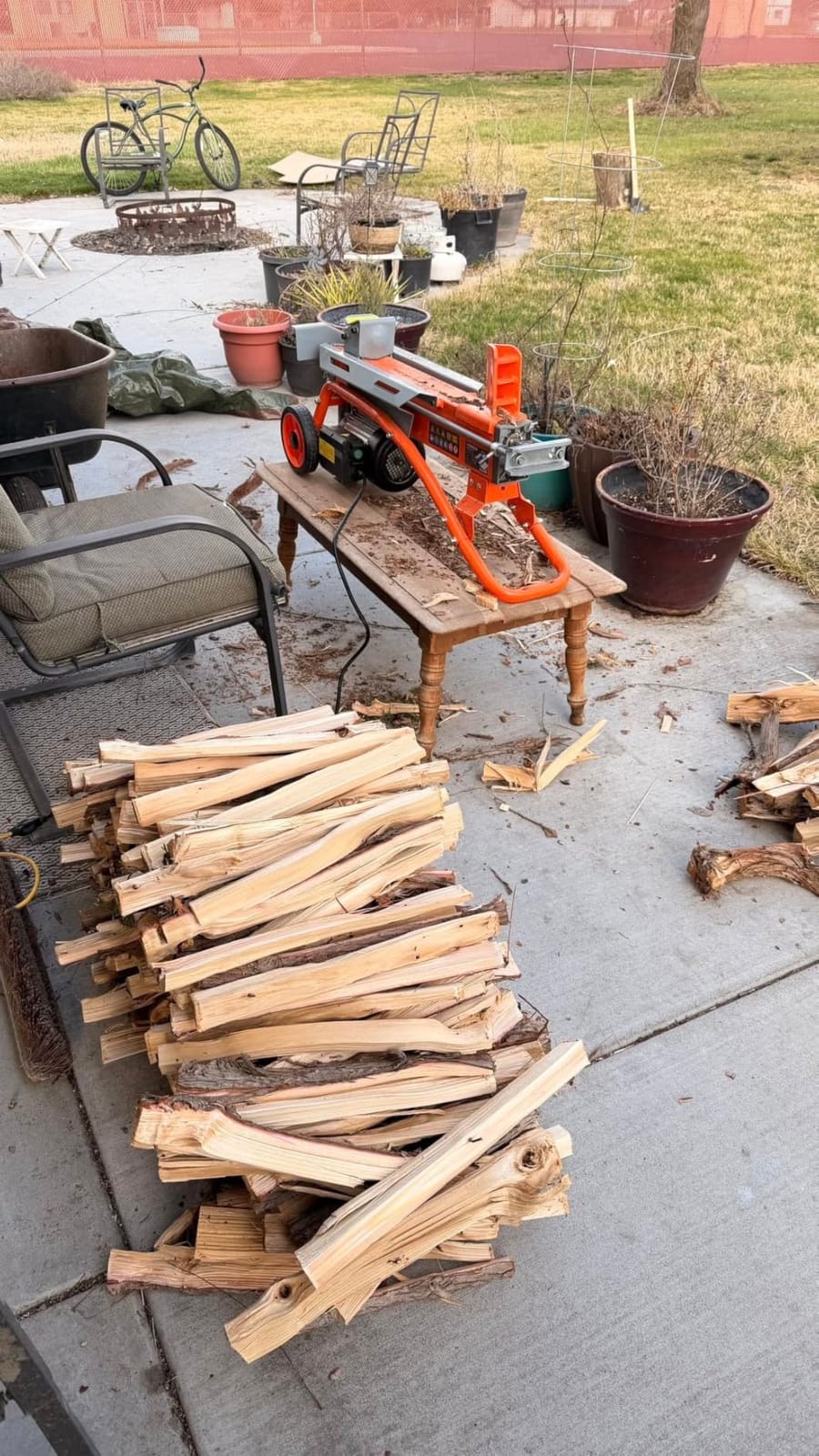 YARDMAX YS0650 6.5 Ton Electric Log Splitter customer photo 2