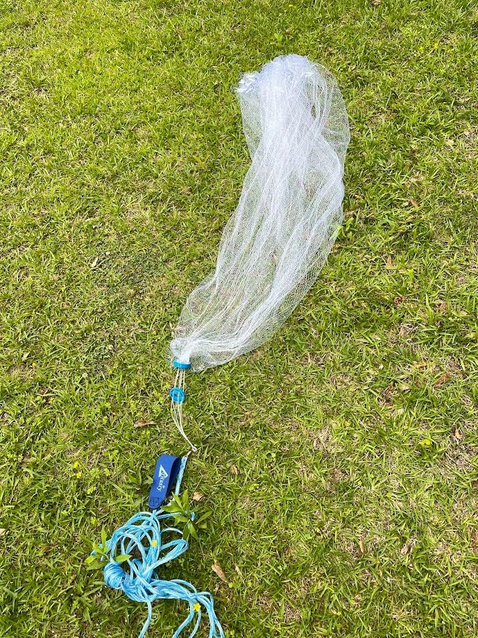 Saltwater American Fishing Cast Net 3/8inch Mesh Size for Bait Shrimp Trap Fish Heavy Duty Sinkers Throw Net 3FT/4FT/5FT/6FT/7FT/8FT/9FT/10FT Radius customer photo 2