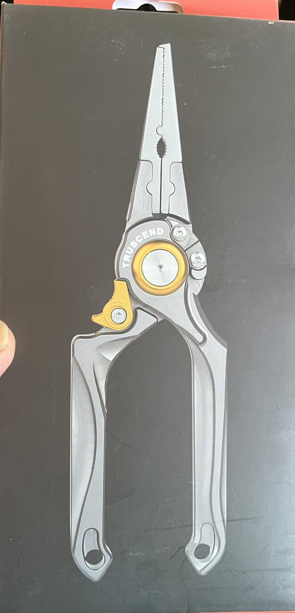 TRUSCEND Easy Use Lockable Fishing Pliers with Tungsten Carbide Cutter, Innovative Ergonomic Handy Handle, Saltwater Corrosion Resistant Teflon Coated Fishing Tool, Light Multi-Function Fishing Gear customer photo 2