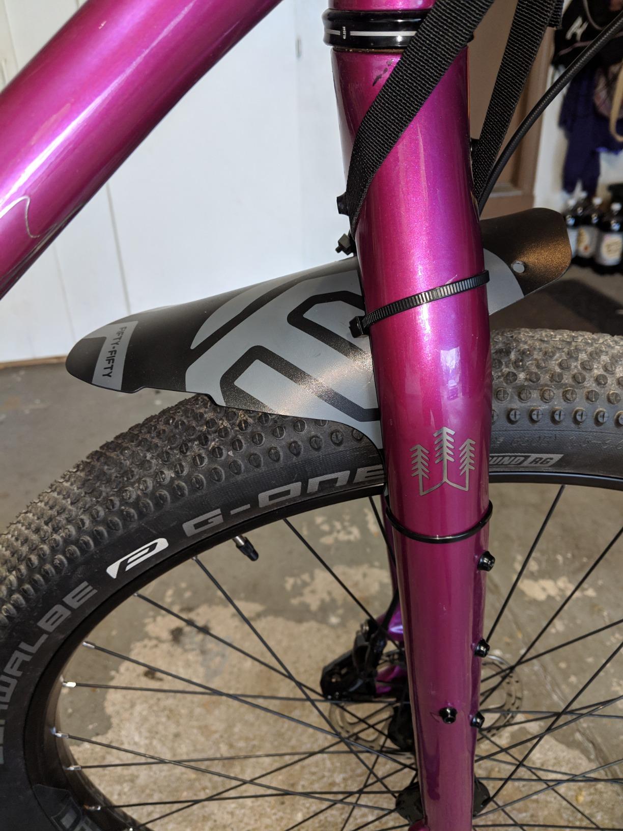 FIFTY-FIFTY Mountain Bike Fender, MTB Mudguard, Front and Rear Compatible | Fits 26
