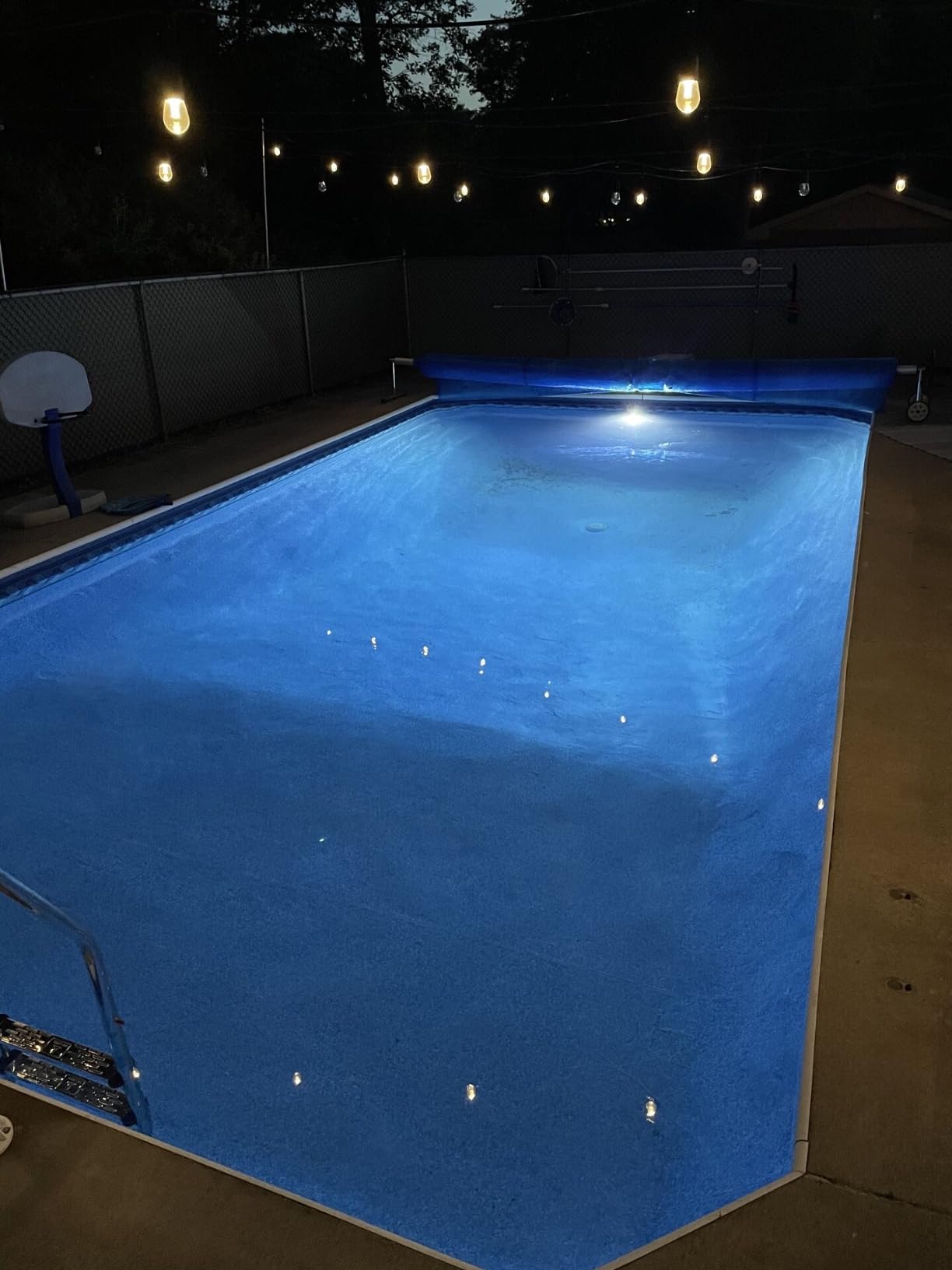 LyLmLe LED Pool Lights, 20W Smart RGB Magnetic Submersible Light with APP, 800lm Dimmable, IP68 Waterproof 12V Nicheless Underwater Lights for Inground Aboveground Pools customer photo 2