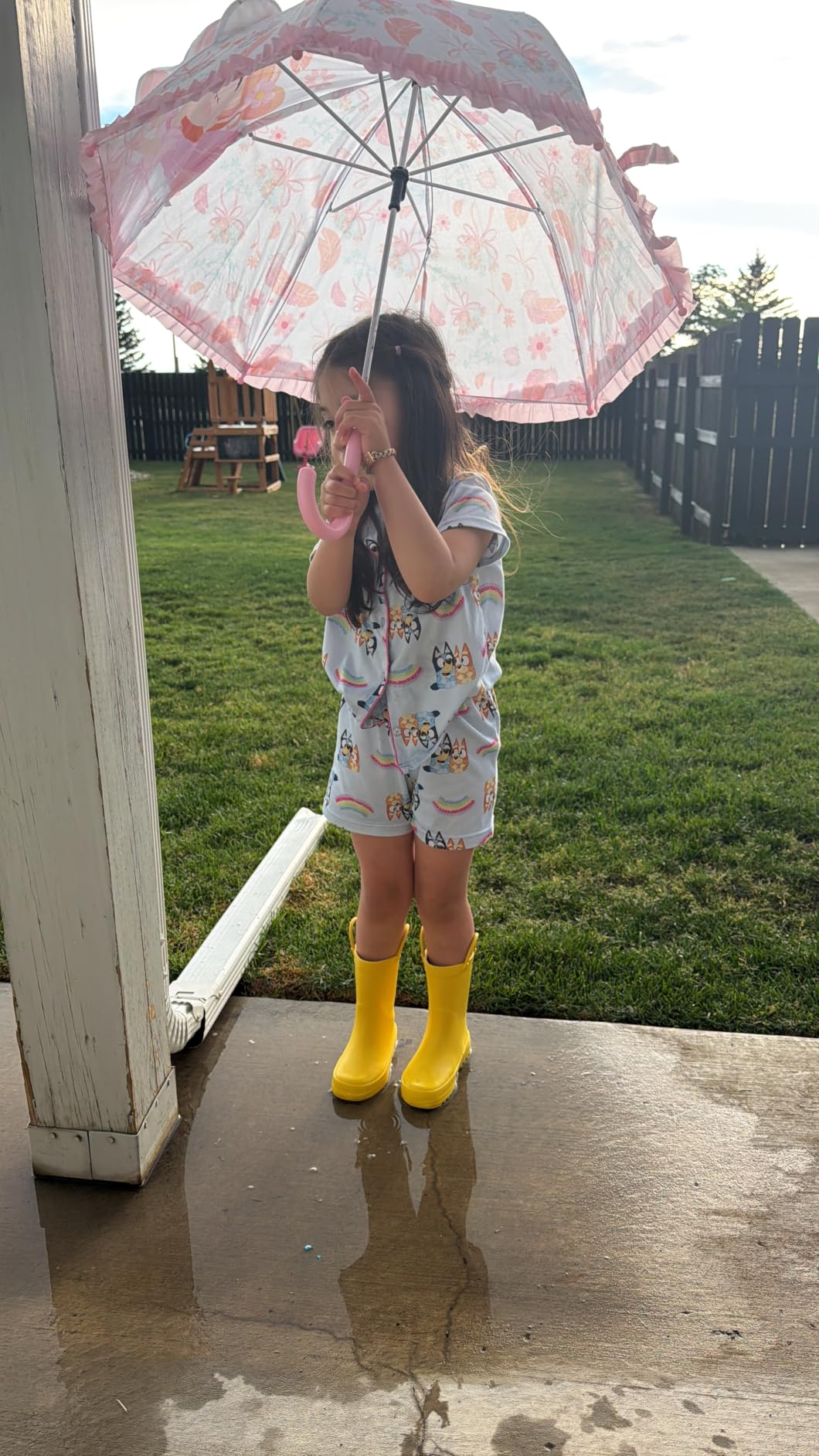 Kids Rain Boots - Toddler Waterproof Rubber Kids Rain Boots for Girls and Boys with Fun Patterns and Easy-On Handles customer photo 1