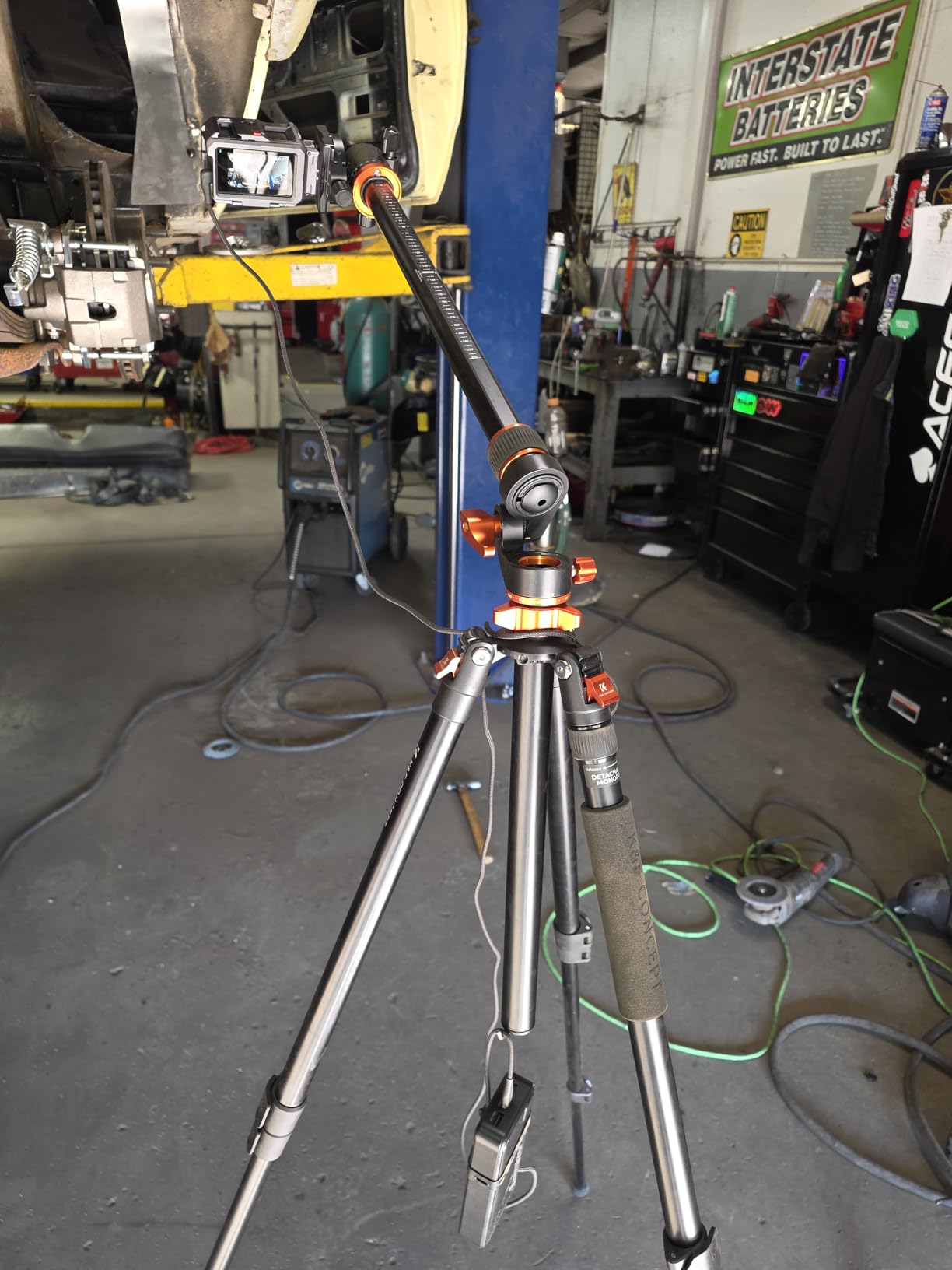 K&F CONCEPT 90''/230cm Ultra High Horizontal Overhead Camera Tripod customer photo 2