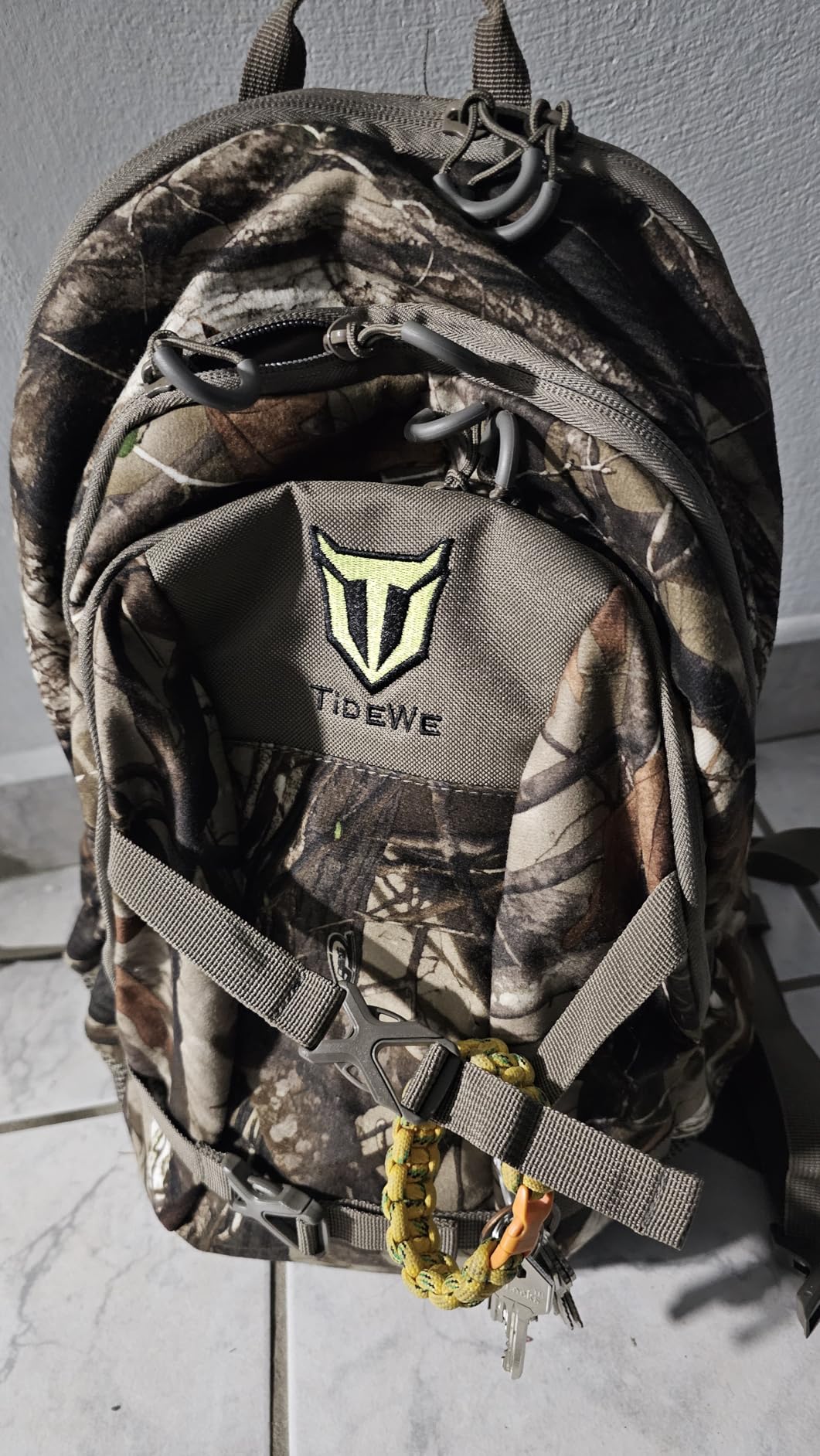 TIDEWE Hunting Backpack with Waterproof Rain Cover, 25L Hunting Pack, Durable Hunting Day Pack for Bow Rifle Gun (Next Camo G2) customer photo 2