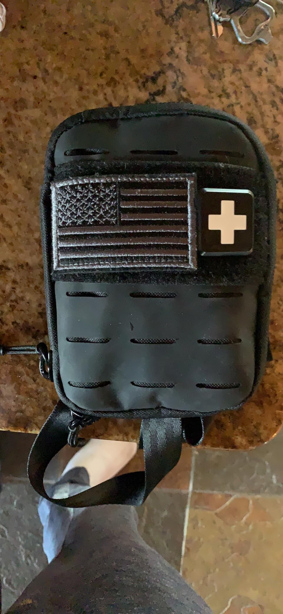 My Medic Sidekick - Camping Hiking and Backpacking First Aid Kit - 70 Items - HSA and FSA Eligible - Small Ifak Great for Travel or Motorcycle - Portable Emergency Kit - Red customer photo 1