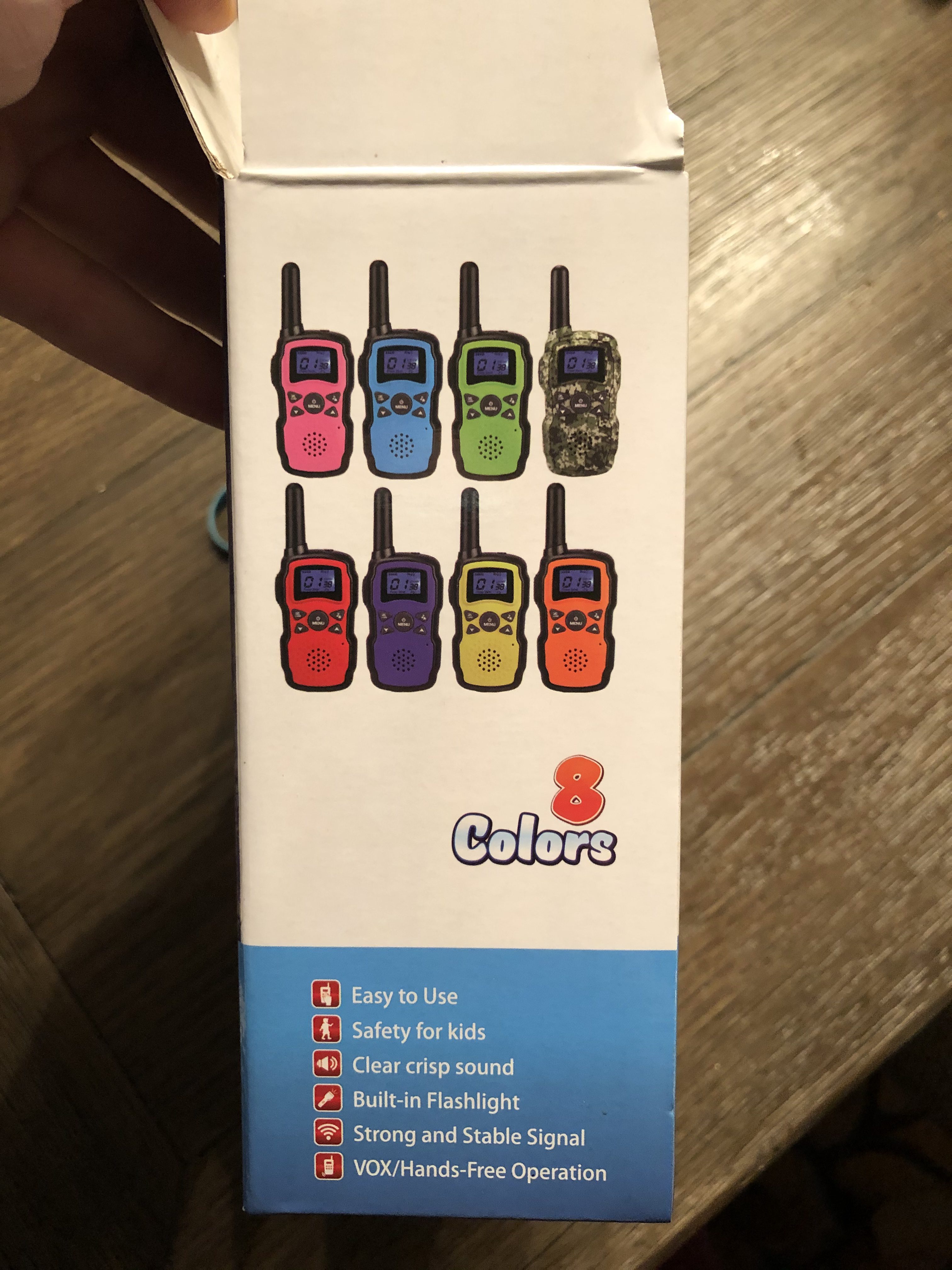 Wishouse Walkie Talkies Rechargeable for Kids Adults Long Range, Xmas Birthday Gift for Boys Girls 3-12, Hiking Camping Gear Games Ideas Toys with Flashlight, VOX, Easy to Use 4 Pack customer photo 2