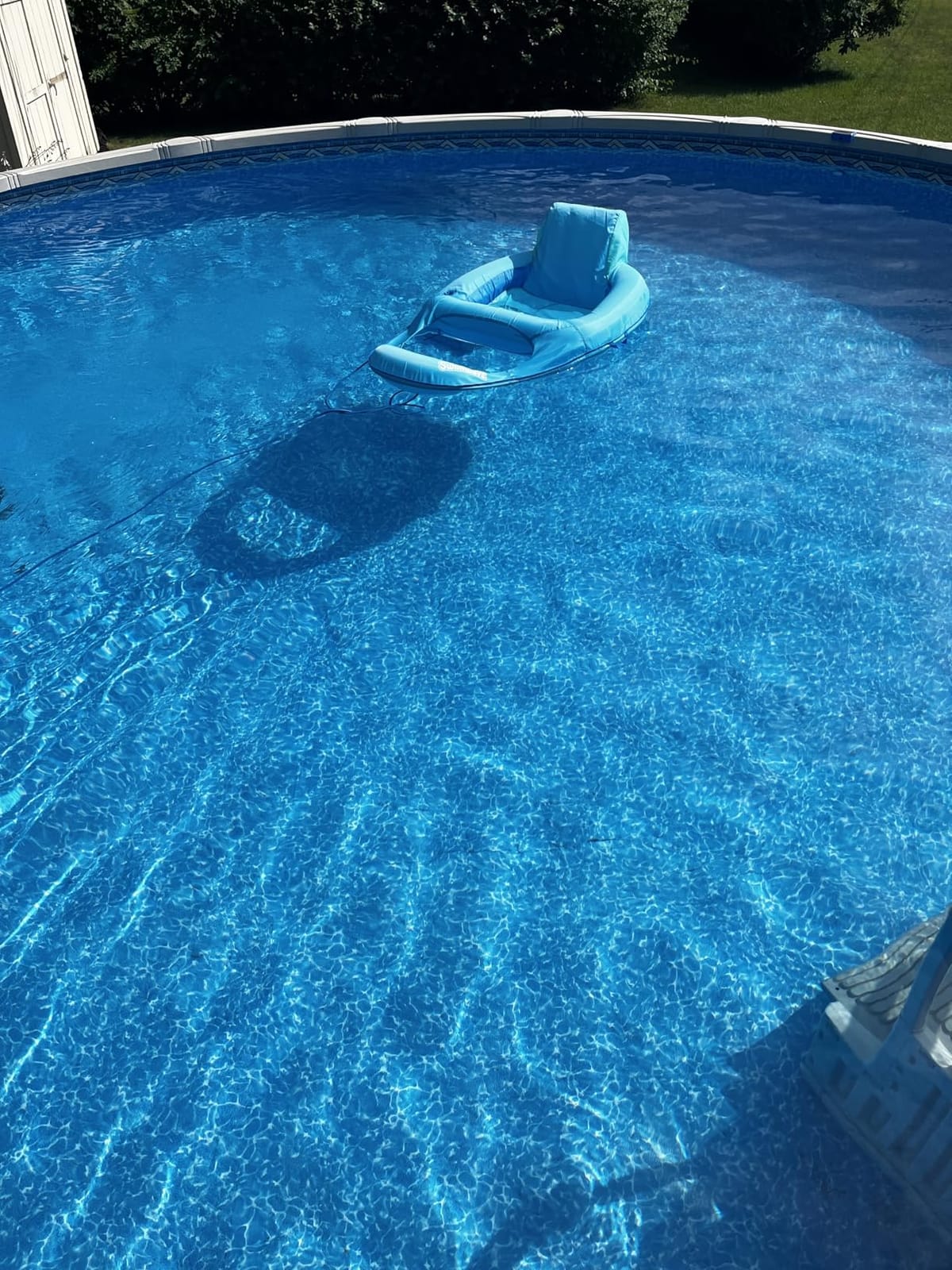 SwimWays Spring Float Recliner, Fast-Inflating Adult Pool Lounger; Ages 15+ | Patented Fast Inflation for Immediate Use During Travel, Fits Most Adults and Teens customer photo 1