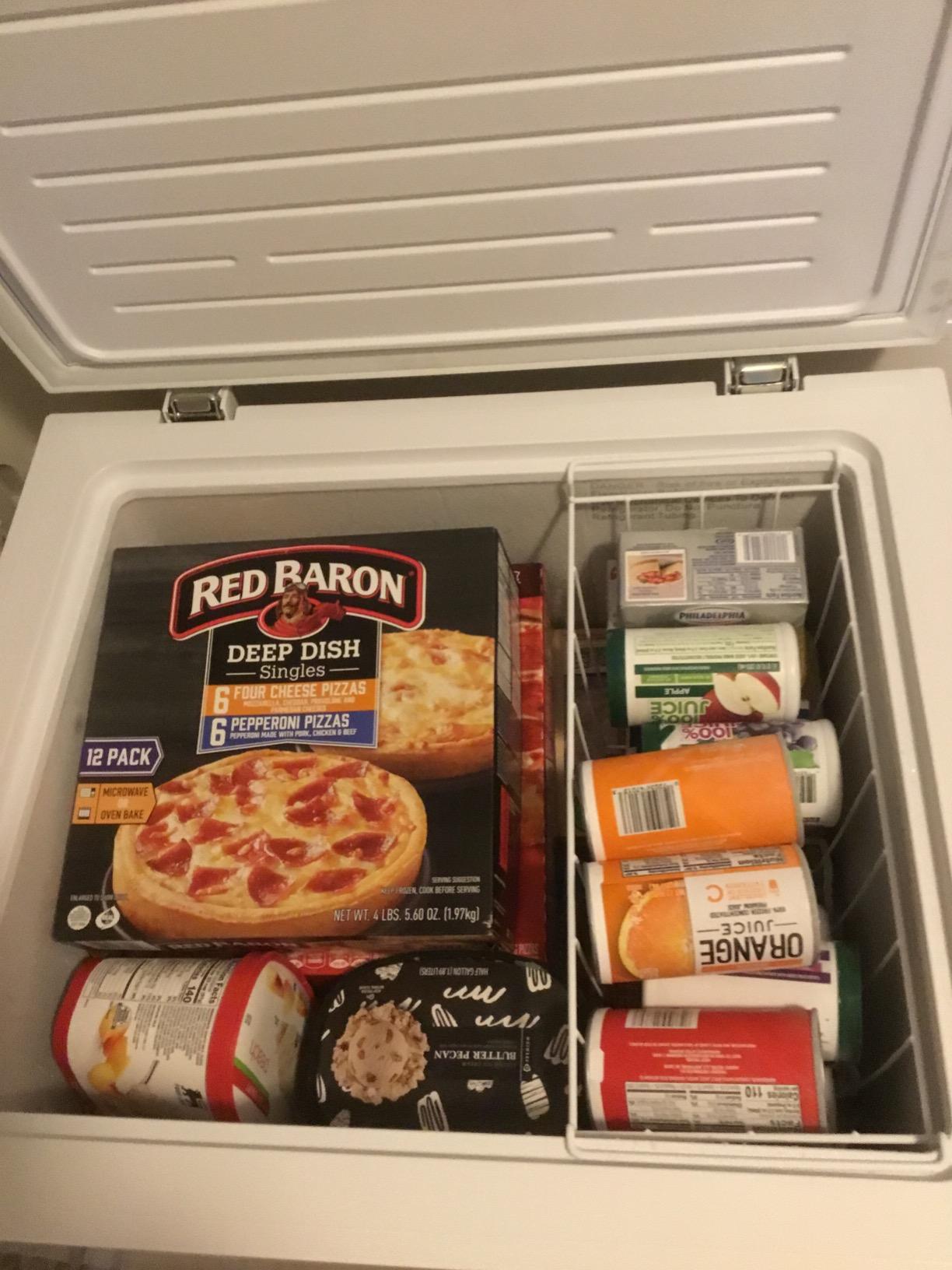 Chest Freezer 21 Cu. Ft, Large Capacity Deep Freezer with 2 Removable Baskets, Energy Efficient, Freestanding, 65'' Wide, Perfect for Home, Garage, Kitchen, Meat, Basement, Quick Freezing customer photo 1