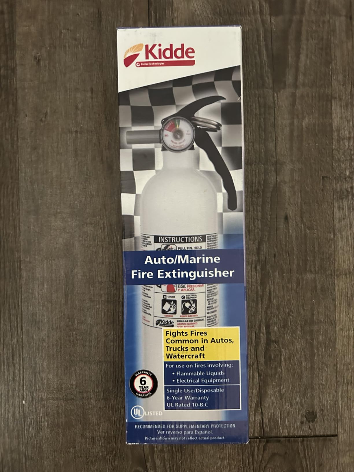 Kidde Auto 5 Fire Extinguisher for Cars and Trucks, 5-B:C, M5G | Motor Vehicle Extinguisher for Very Small Flammable Liquids/Gases and Electrical Fires, 2 lb. Dry Chemical customer photo 2