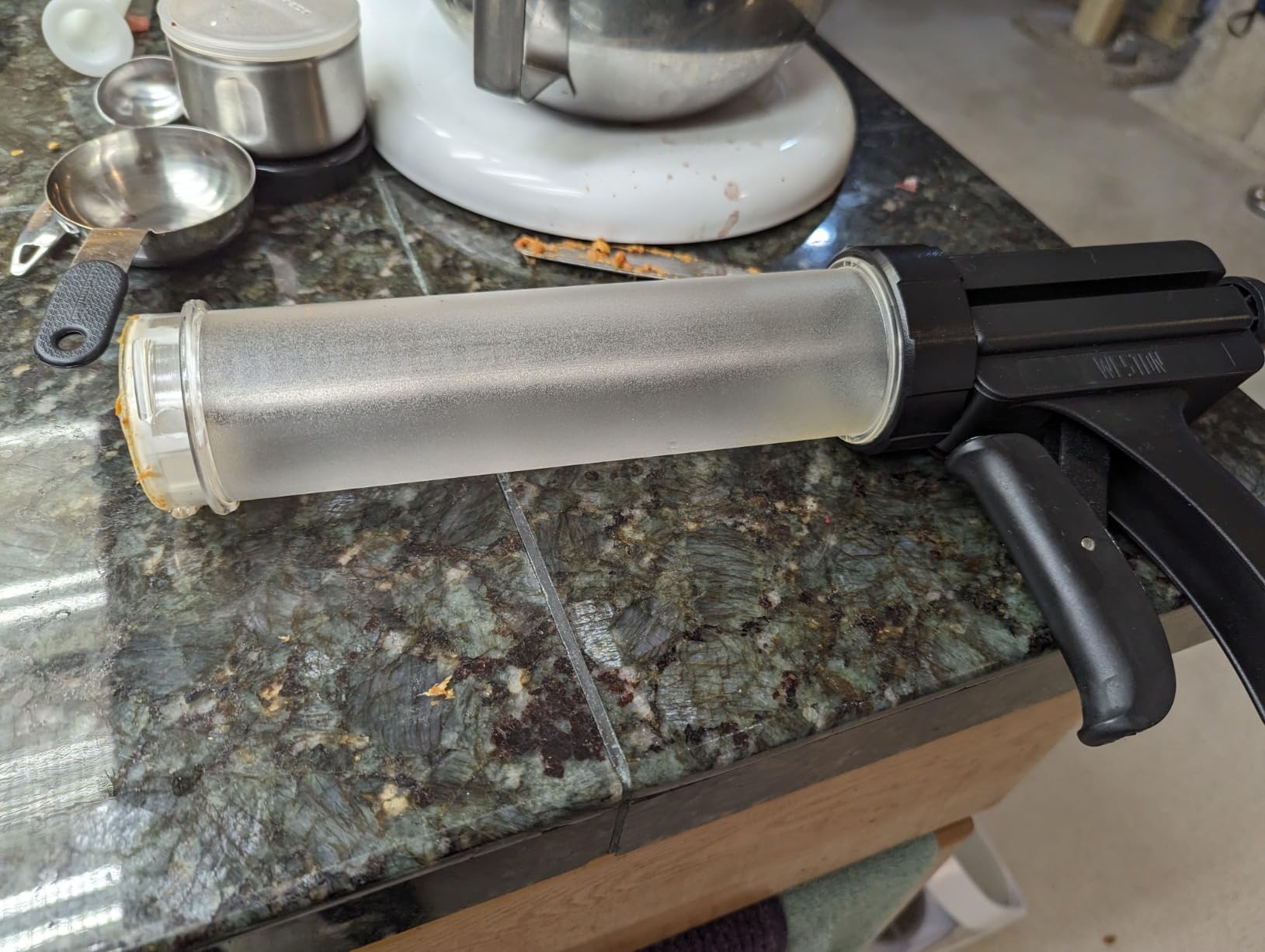 Weston Original Beef Jerky Gun Jr. Kit, Makes Flat and Round Snack Sticks, 1lbs Meat Capacity, With Sausage Funnel, 2 Nozzles, Stomper and Two Cleaning Brushes (37-0260-W) customer photo 1