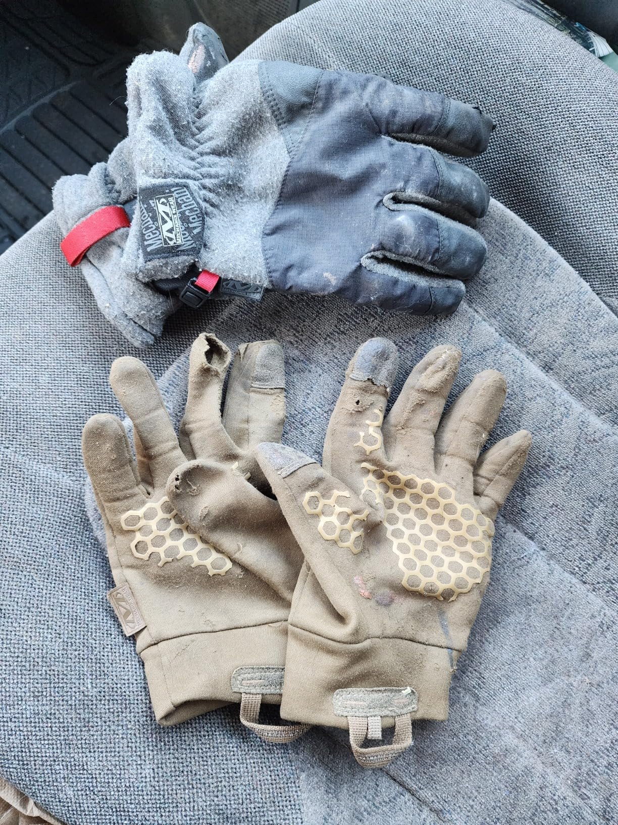 Mechanix Wear ColdWork Base Layer Winter Gloves Coyote Brown, Medium | SoftShell Micro-Fleece Winter Glove Liner with Secure Grip & Touchscreen Compatibility customer photo 1
