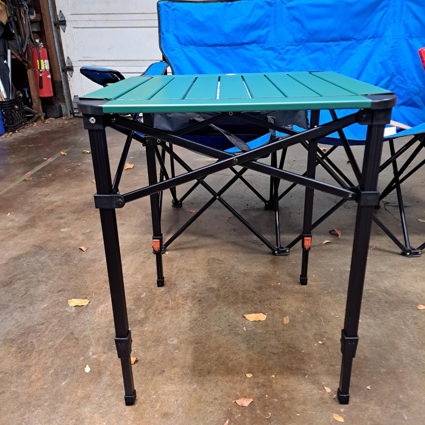 VILLEY Folding Camping Square Table, Portable Aluminum Table, Large | Lightweight & Portable, Adjustable Square Table with Carry Bag for Camping, Picnic, BBQ, Backyard & Outdoor Use customer photo 1