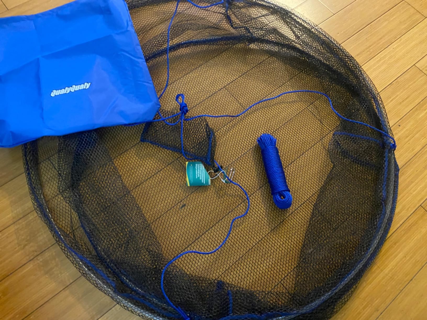 QualyQualy Foldable Fishing Net, Landing Fishing Pier Nets 31