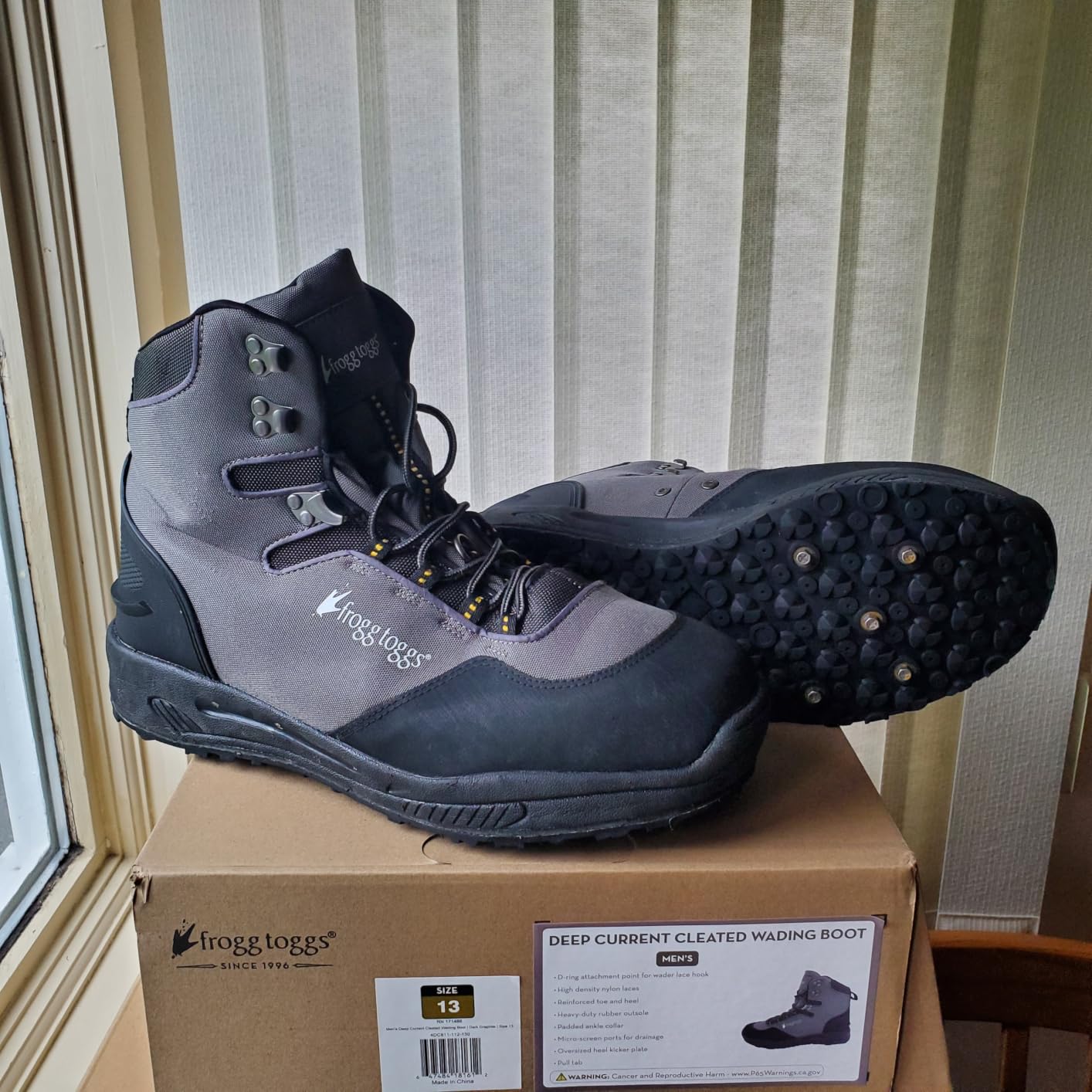 Orvis Men's Deep Current Waterproof Durable Wading Boot - High Density Nylon Laces, Durable Cleated Outsole customer photo 2