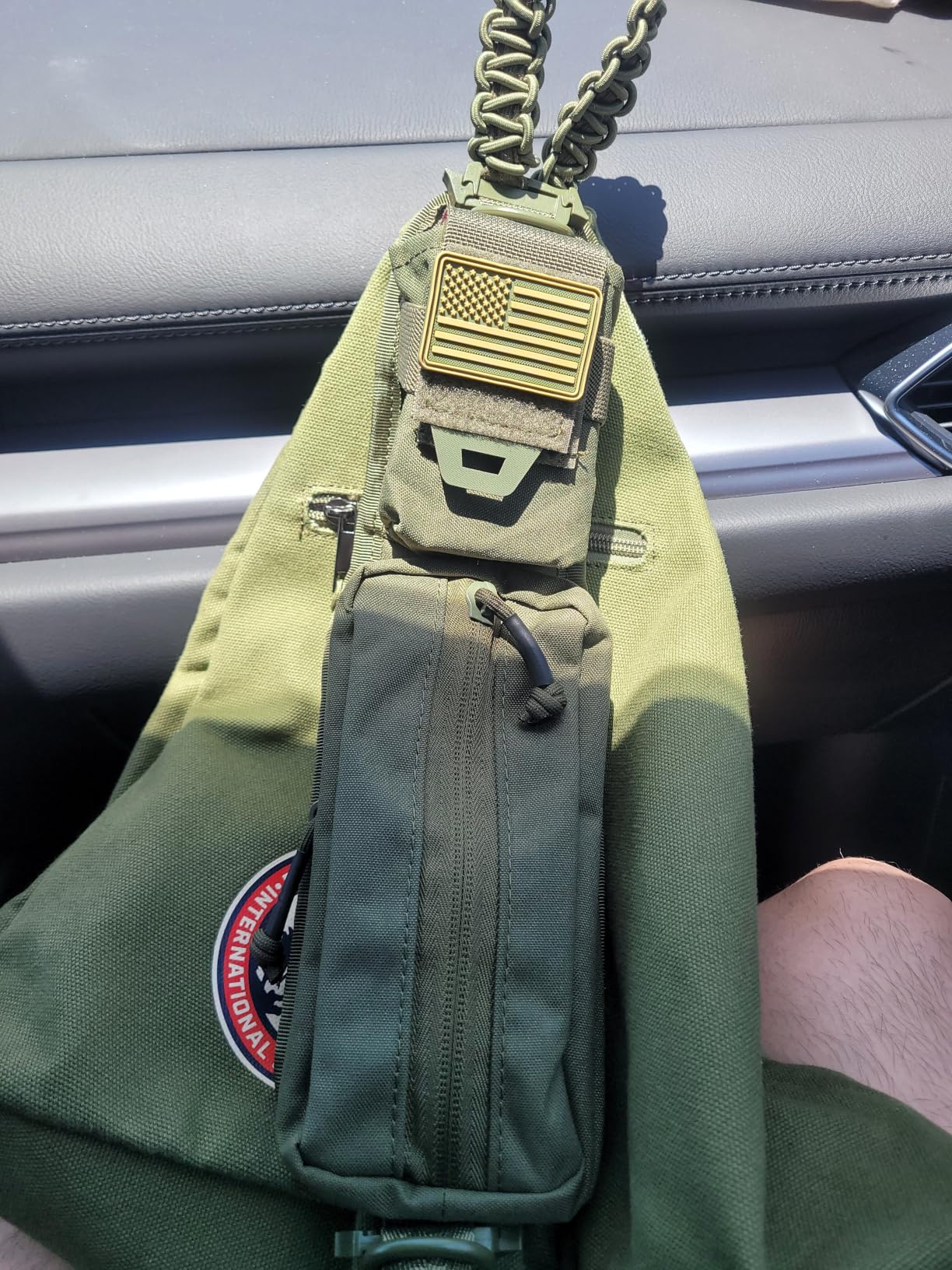 WYNEX Molle Accessories Pouch of Double Zipper Pocket Version, Backpack Strap Pouch Shoulder Strap Molle Attachment Tactical Accessories Bag Shoulder Straps Zipper Pocket Additional Phone Holder customer photo 1
