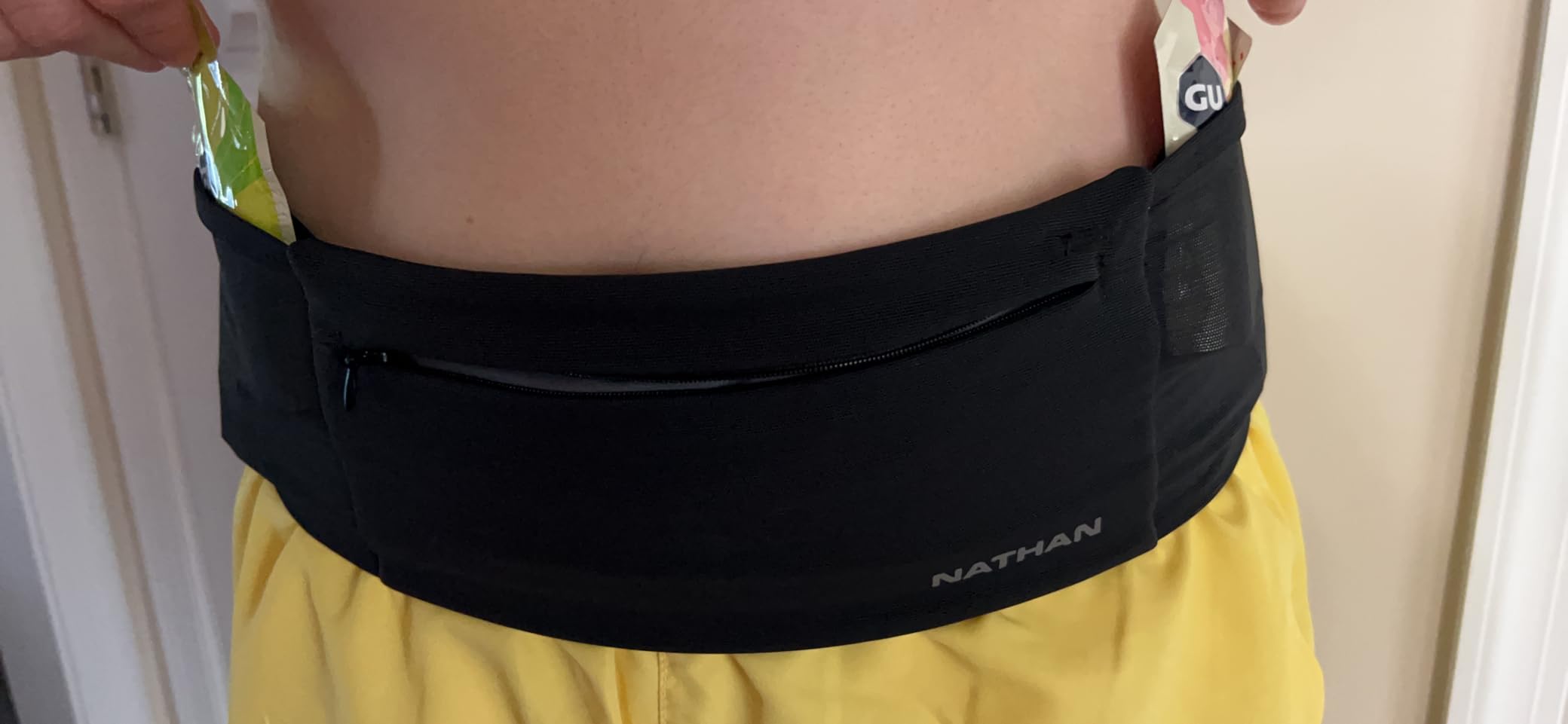 Nathan Zipster Max Running Belt, Running Belts for Women and Men, Bounce-Free Waist Pack with Extra Large Zipper Pocket, Smartphone Storage, Walking, Gym, Hiking customer photo 1