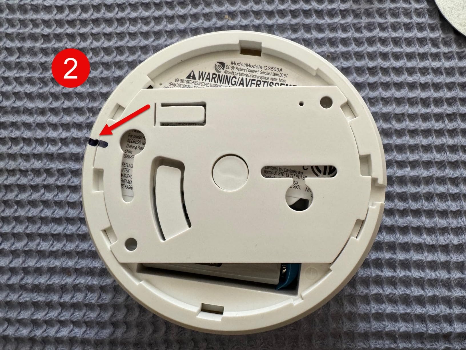 SITERWELL Smoke Detector, 10 Year Product Life Fire Alarm with Magnetic Fastening Kit, Smoke Alarm with Photoelectric Sensor and Low Battery Warning Function for House, UL217 Listed,GS509A (1 Pack) customer photo 1