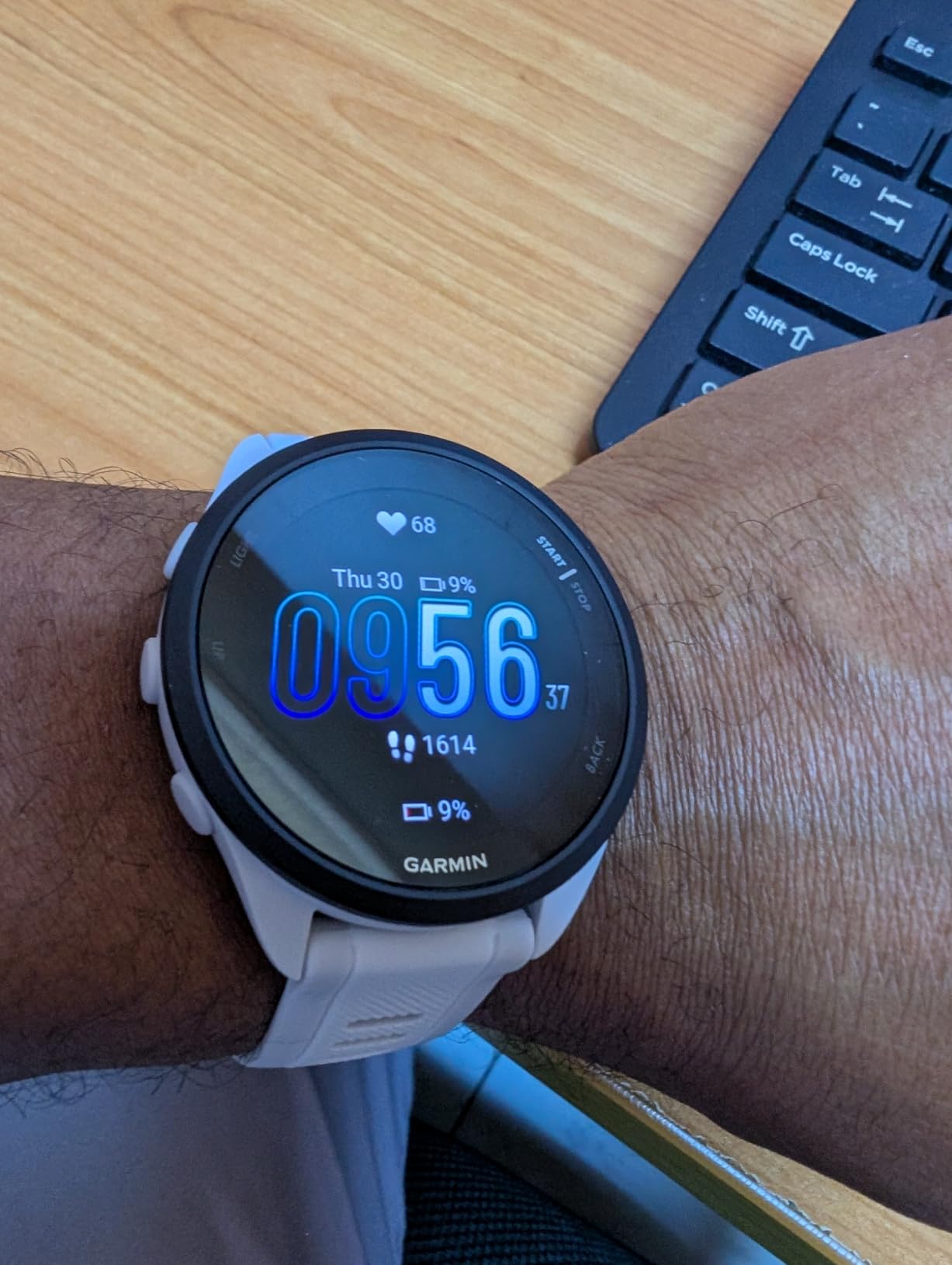Garmin Forerunner 165, Running Smartwatch, 43mm, Black | Essential Training & Recovery Features, Built-In GPS for Distance, Pace & Speed, Garmin Coach, Daily Suggested Workouts customer photo 1
