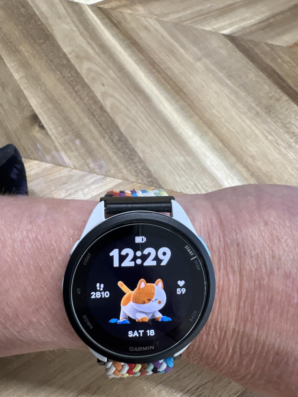 Garmin Forerunner 165, Running Smartwatch, 43mm, Black | Essential Training & Recovery Features, Built-In GPS for Distance, Pace & Speed, Garmin Coach, Daily Suggested Workouts customer photo 2