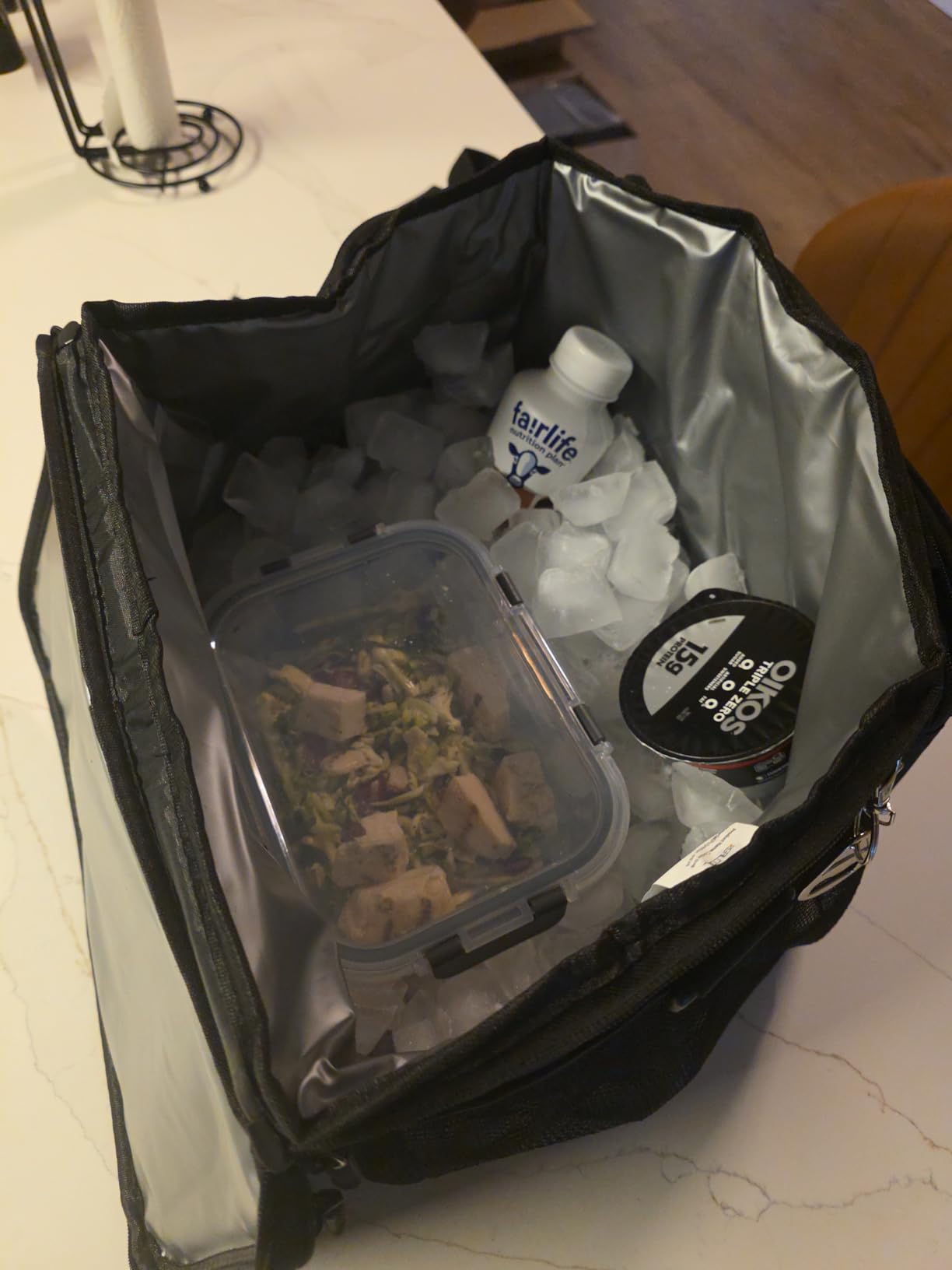 RealCool 35/45 Can Collapsible Soft Cooler Bag, Leakproof Ice Chest | 24h Cold (With Ice), Multi-Pockets, 5-Layer Insulation,Perfect For Lunch,Camping, Picnics, Beach, Road Trips, Work,Kayaking customer photo 2