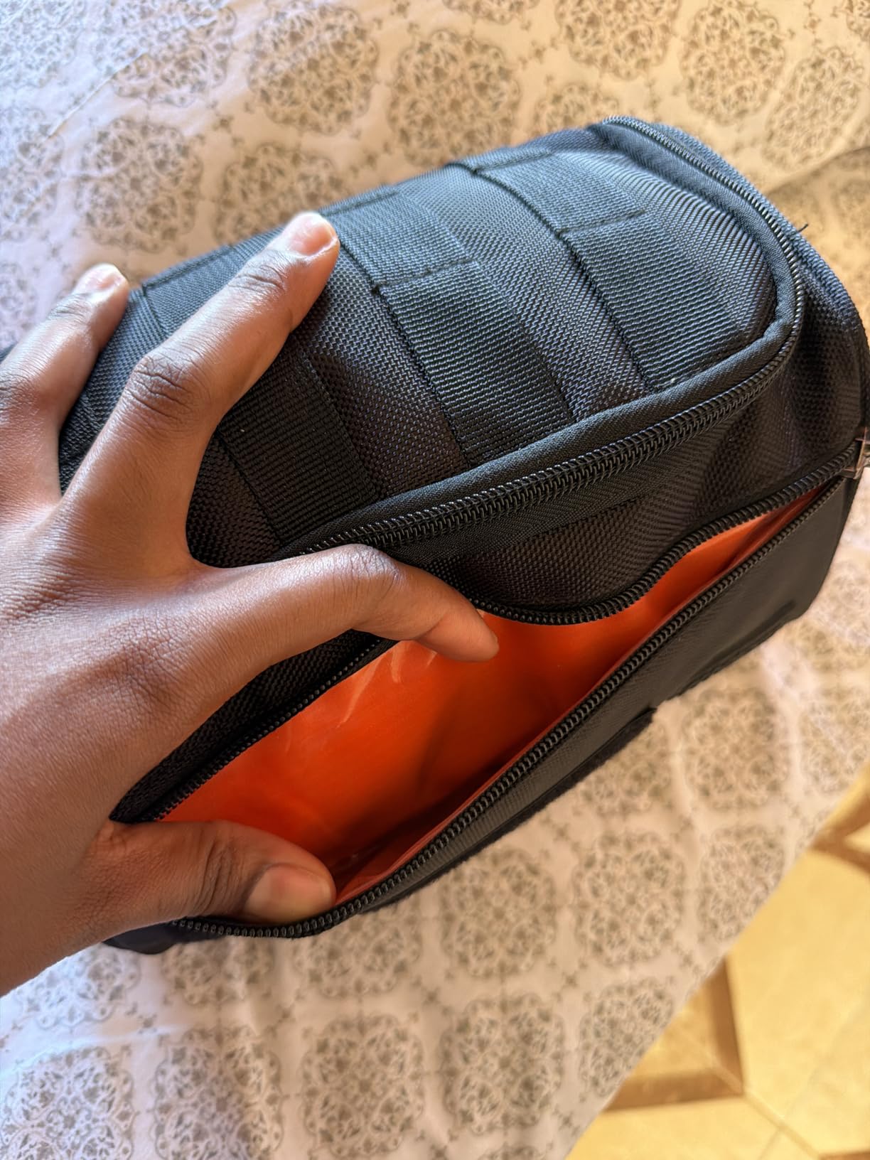 Tactical Hanging Toiletry Bag for Men, Travel Dopp Kit Organizer | Water Resistant 1680D Fabric with MOLLE Webbing, Hanging Hook & 4 Compartments customer photo 1