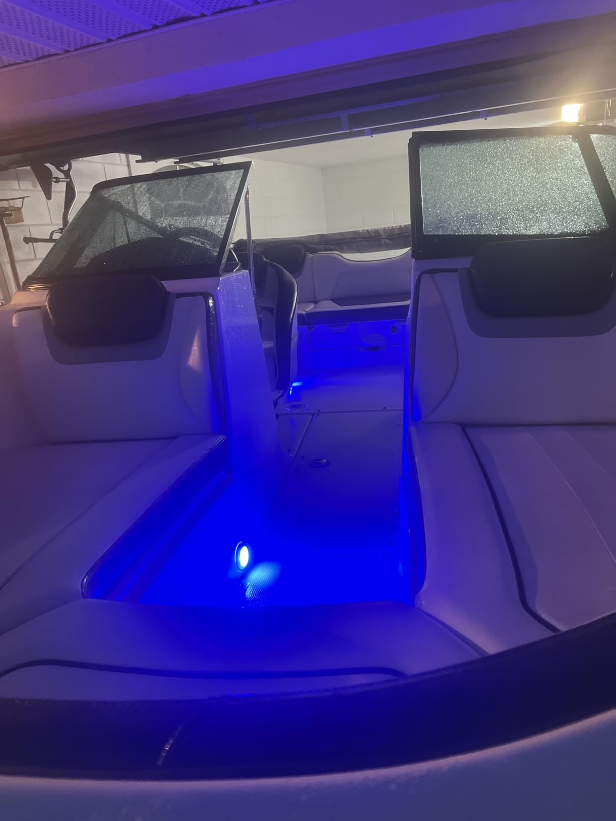 RVZONE 3 Inch White & Blue Dual Color Boat Courtesy Lights, 4 Pack customer photo 2