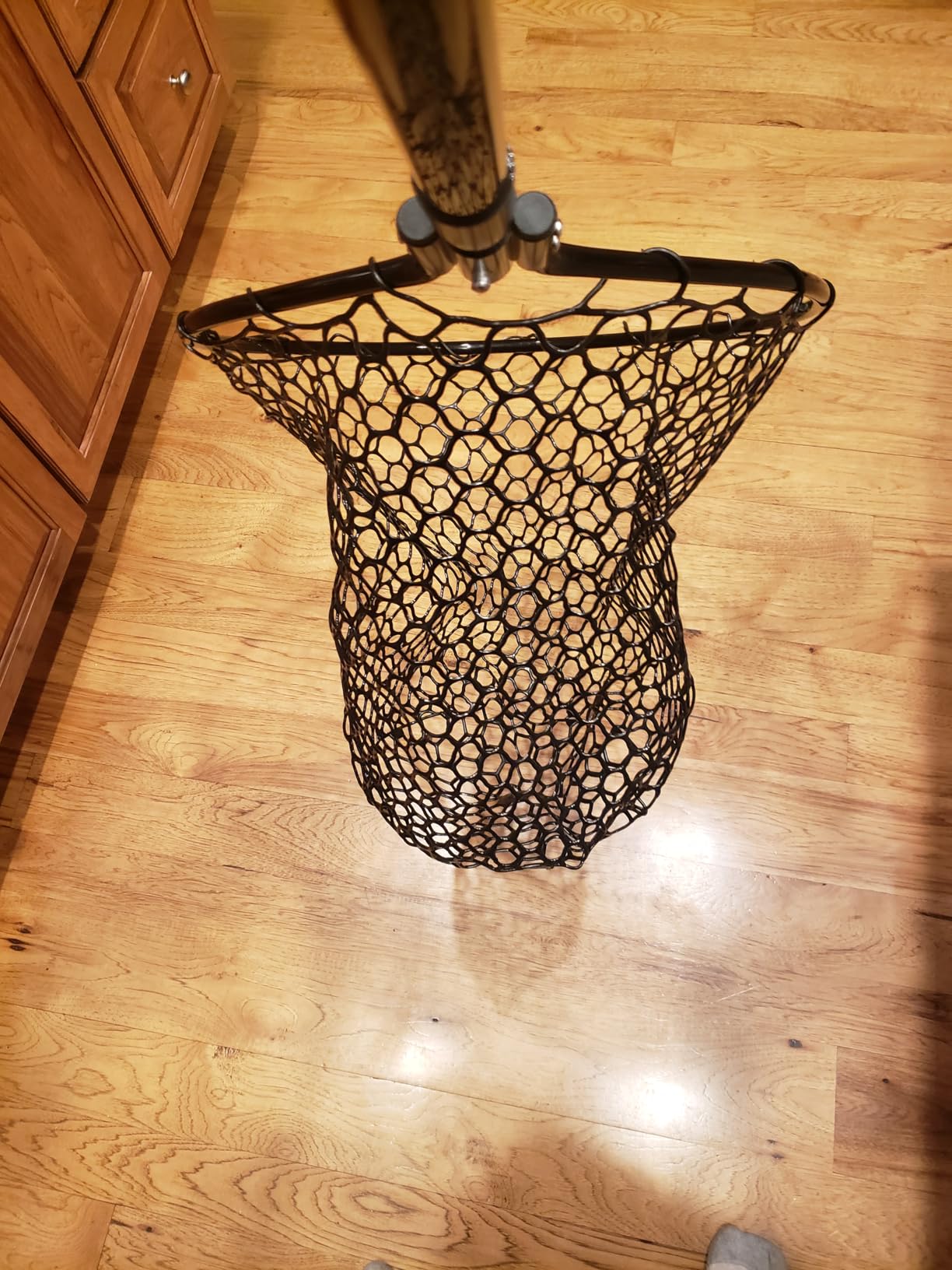 High Strength Large Landing Net, Fishing Net with Long Telescoping Handle | Soft Rubber Mesh, 60 in Max Length, 23 x 18 in Hoop, Landing Nets for Fishing, Ideal for Boat, Pier, River Angling customer photo 1