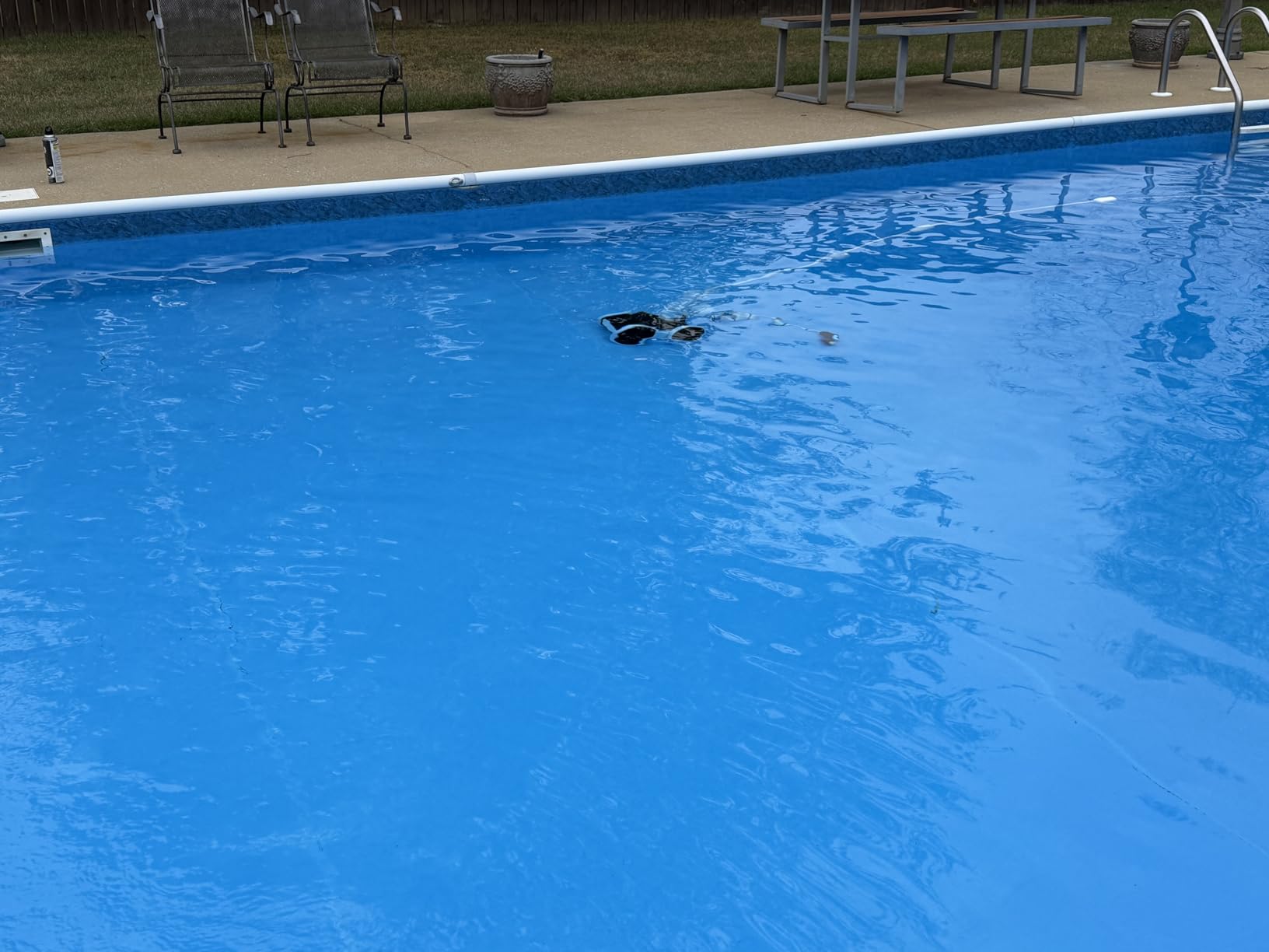 MAKHOON Upgrade Pool Pressure Side Sweeper: Professional Solution for Cleaning Your Swimming Pool (Four Wheels are Better Than Three) Need 1.5