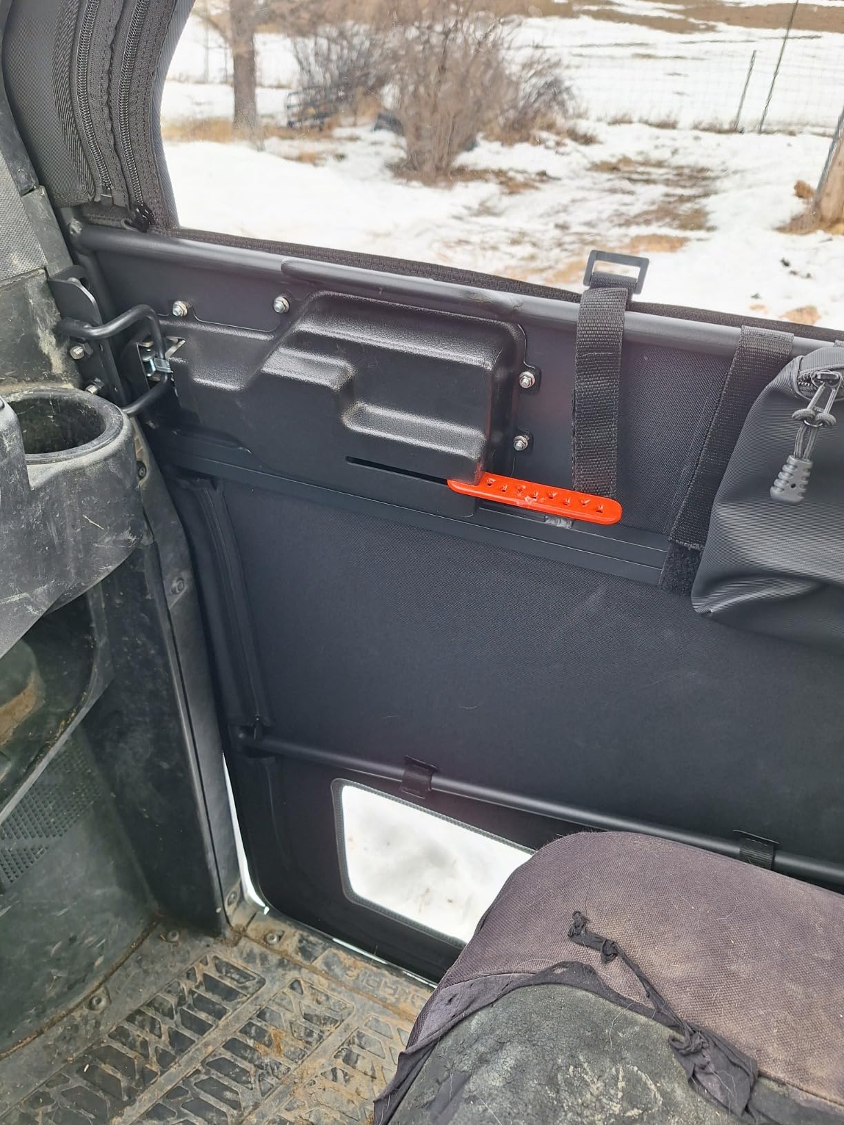 KEMIMOTO UTV Doors with Steel Frame Compatible with Polaris Ranger 1000 | XP1000 2020-2026, Waterproof Tear-Resistant Embossed PVC Oxford Fabric Cab Enclosure Upper Window Replace #2882902 customer photo 1