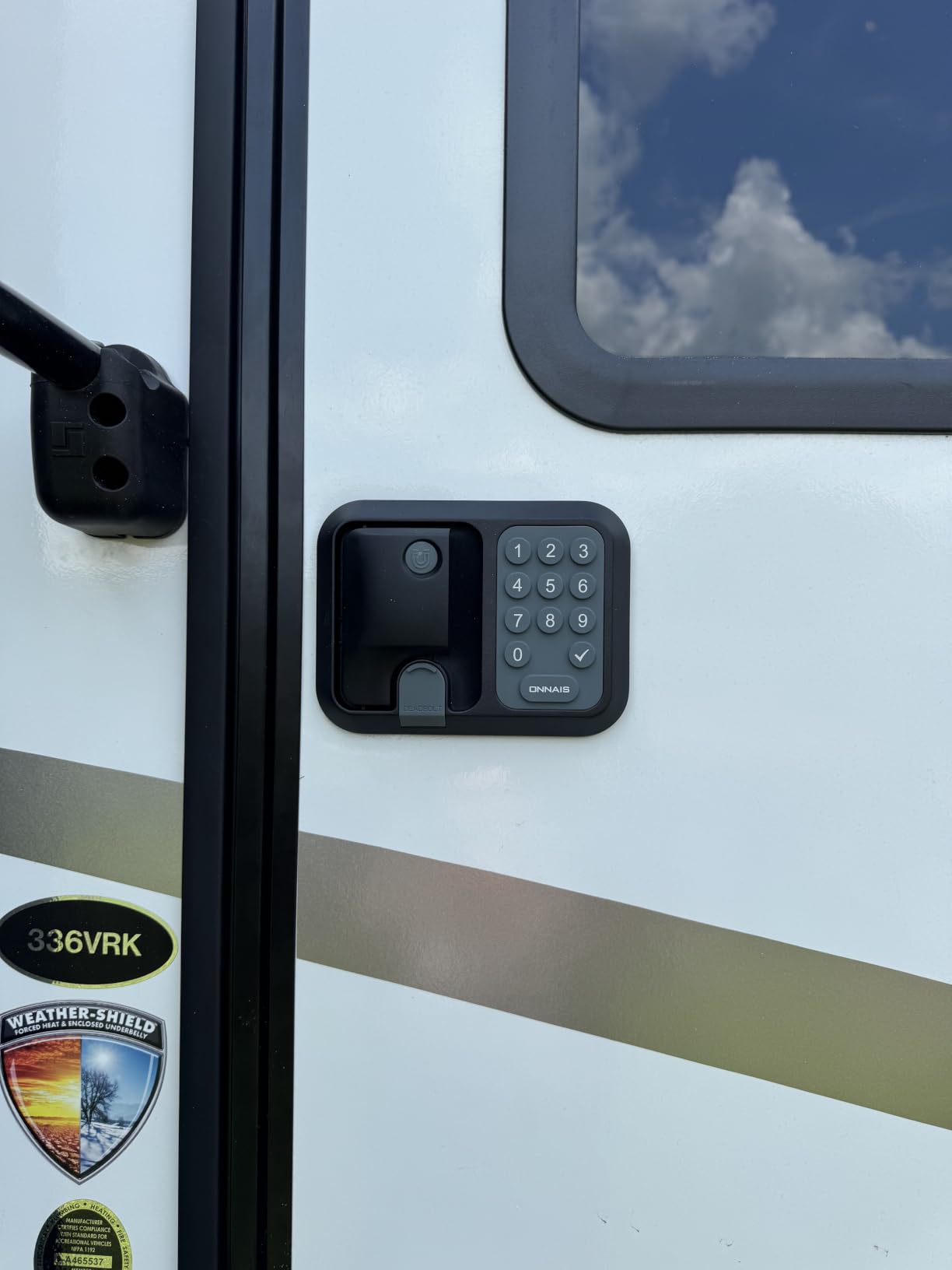 ONNAIS Keyless RV Door Lock with 0-9 Keypad & One-FOB Dual Lock Control customer photo 2