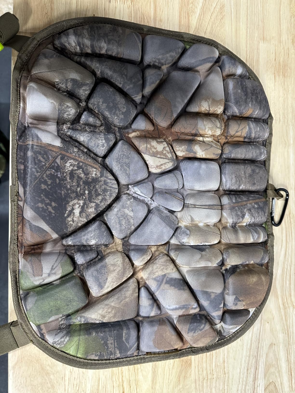 Hunting Seat Cushion Stadium Cushion 100% Memory Foam Silent for Outdoor | Concave and Convex breathable, Foldable, Lightweight and Easy to Carry, Tree Stand Cushion, For Hunting, Fishing, Camping customer photo 1