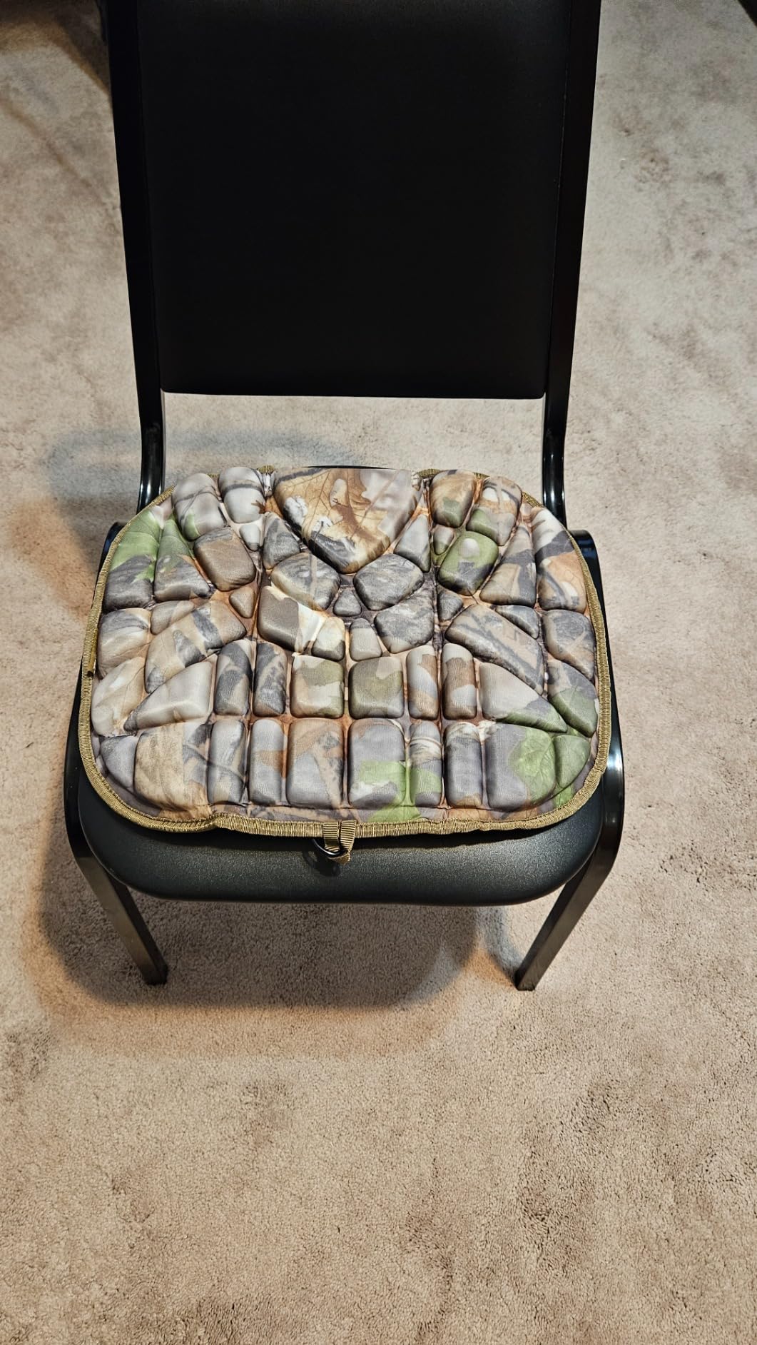 Hunting Seat Cushion Stadium Cushion 100% Memory Foam Silent for Outdoor | Concave and Convex breathable, Foldable, Lightweight and Easy to Carry, Tree Stand Cushion, For Hunting, Fishing, Camping customer photo 2
