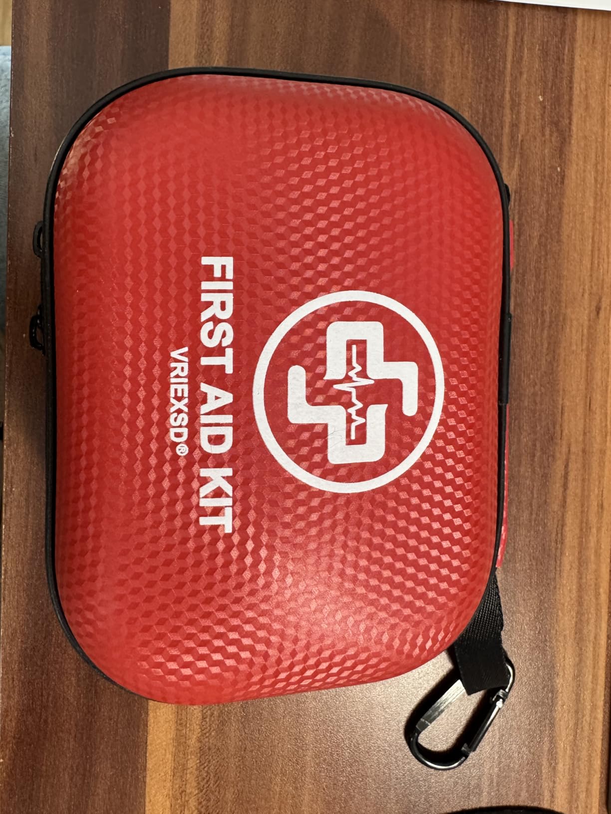 Mini First Aid Kit - 150 Piece Small Waterproof Hard Shell Medical Kit for Home, Car, Travel, Camping, Truck, Hiking, Sports, Office, Vehicle & Outdoor Emergencies- Small First Aid Medical Kit (Red) customer photo 1