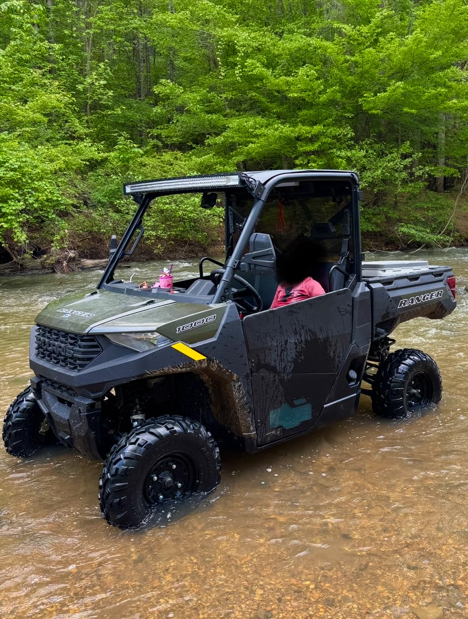 StarknightMT Aluminum Lower Doors Compatible with Polaris Ranger XP 1000 | Fits 2-Door 2018-2026 Ranger XP 1000, Ranger 1000 2020-2026; Lock-Latch; with PC Window; Metal Half Door Panels; Durable customer photo 1