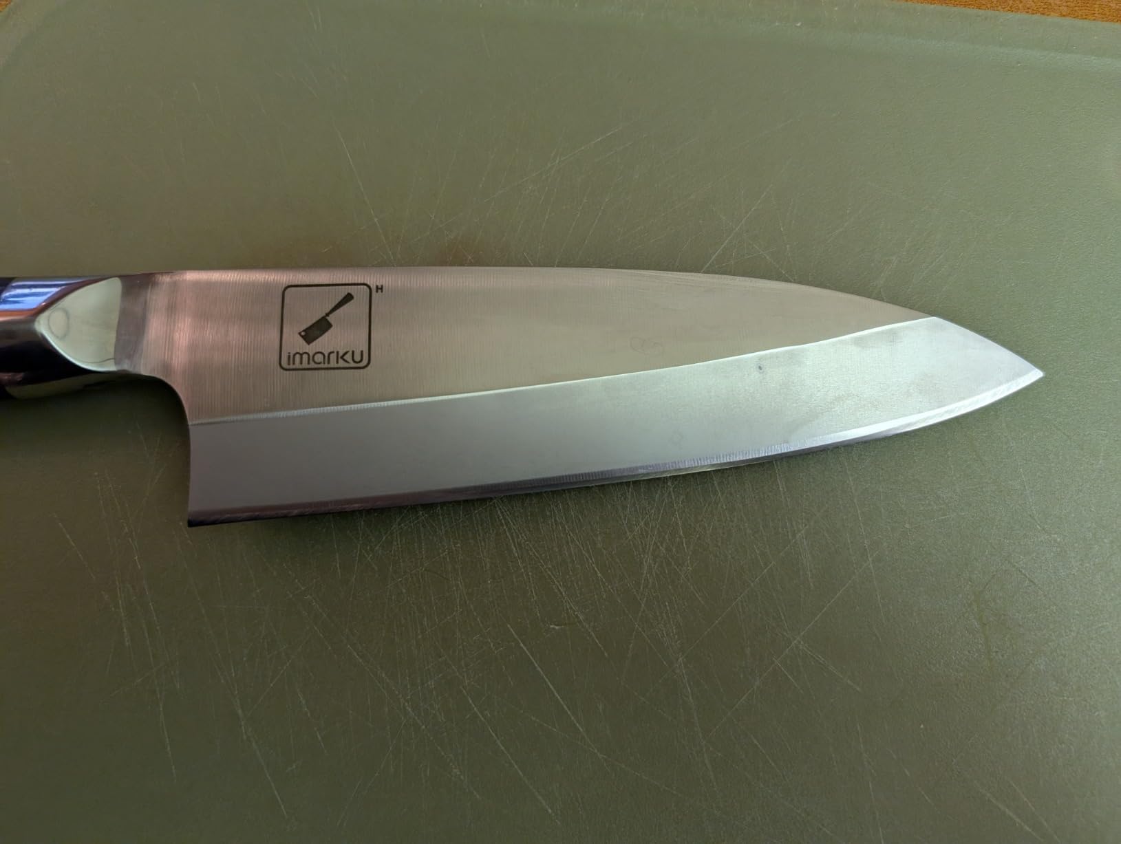 imarku 7 Inch Deba Knife,Ultra Sharp chef knife,Ultimate Japanese Kitchen Knife with Stainless Steel Single Bevel,Fish Fillet Knifes for Fish Cutting with Ergonomic Wood Handle customer photo 1