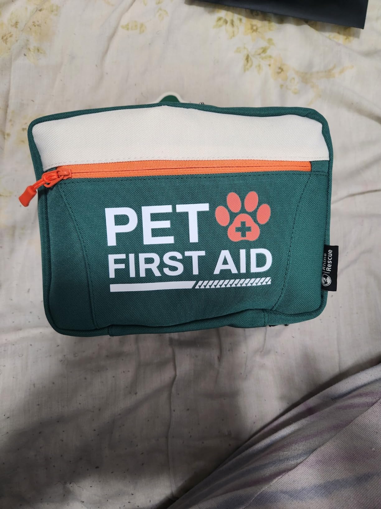 RHINO RESCUE Dog First Aid Kit, Pet Emergency Kit for Daily & Wound Care | Compact Dog First Aid Supplies with Thermometer/Poop Bags/First Aid Guide, Vet Approved customer photo 1