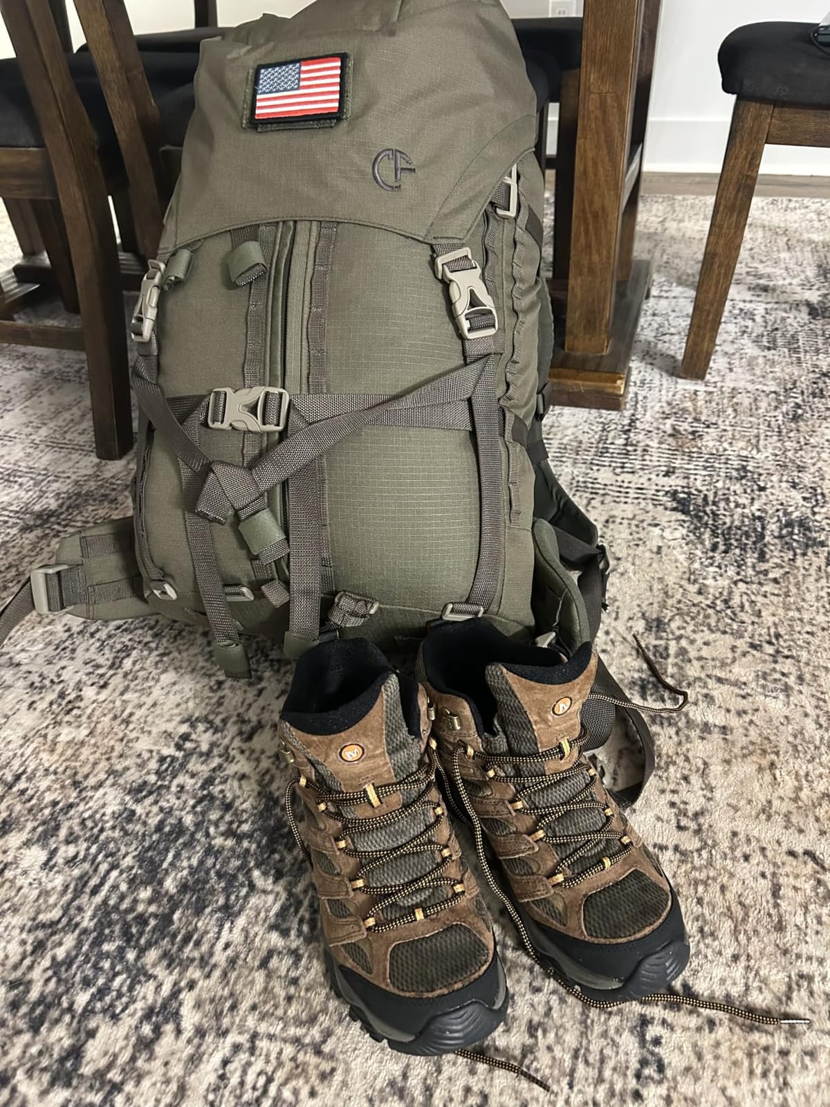 Merrell Men's Moab 3 Mid Waterproof Hiking Boots customer photo 2