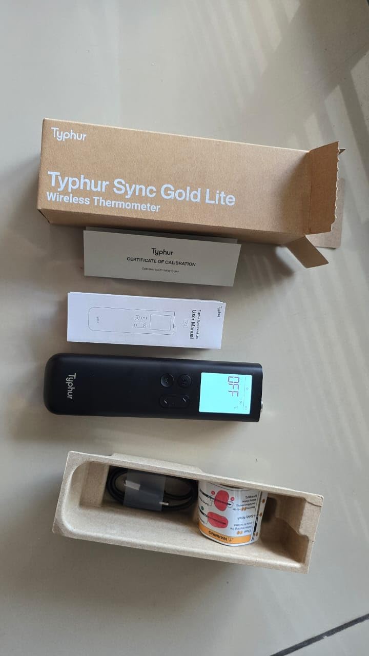 Typhur Sync Gold Gen2 Sub-1G Wireless Meat Thermometer with 6 Sensors & LCD | Enhanced 10X Signal Stability, Unlimited WiFi Range, Bluetooth Thermometer For BBQ, Oven, Smoker, Grill & Air Fryer customer photo 1