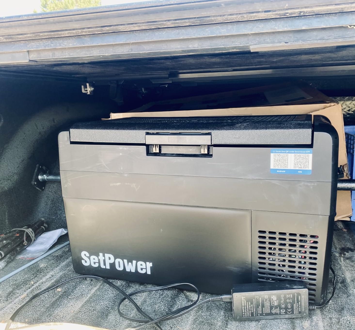 Setpower 12V Refrigerator 21QT Car Refrigerator, 50H Keep Cool 12V Fridge | 3-year Warranty, -4℉~68℉, 15-Min Fast Cool, As Portable Freezer or Fridge, Electric Cooler for Car Camping Truck RV SUV Travel customer photo 1