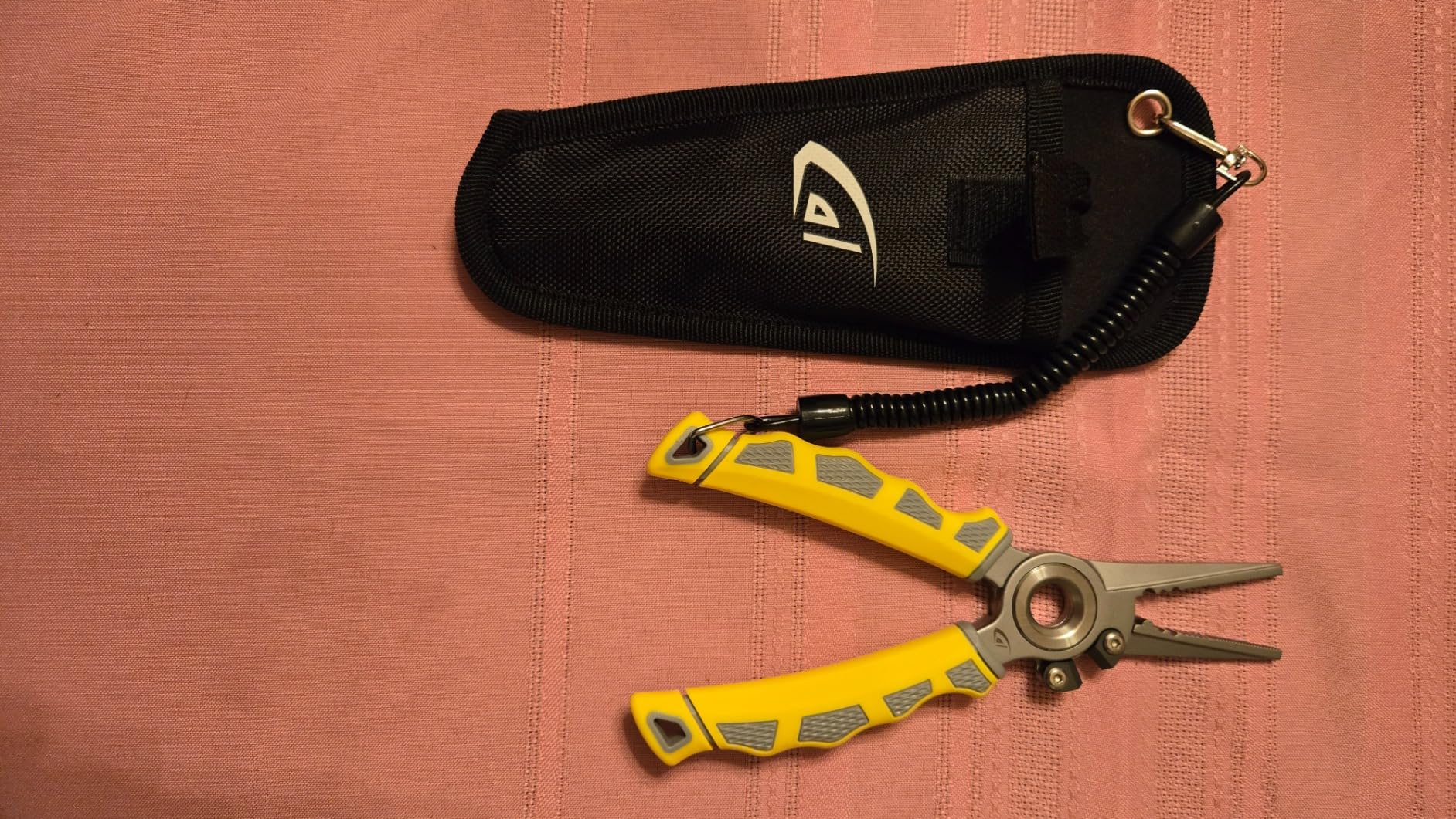 danco 7.5-Inch Stainless Steel Fishing Plier with Tungsten Carbide Cutters | 7.5-Inch Stainless Steel Fishing Pliers, Tungsten Carbide Cutters, Textured Rubber Grip, Sheath, Lanyard, Fresh/Saltwater customer photo 2
