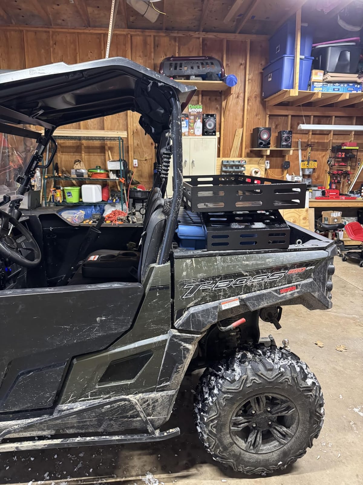 TOPOWN Heavy Duty UTV Overbed Cargo Rack with Adjustable Mounting Brackets | Accommodate Bed Rail Widths from 39.7