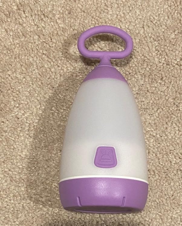 Kids Camping Lantern & Night Light Battery Powered (AAA Included), 360° Eye-Safe Light, IPX4 Waterproof with RGB Modes Portable for Outdoor, Emergency & Bedtime, Gift for Children (Purple) customer photo 1