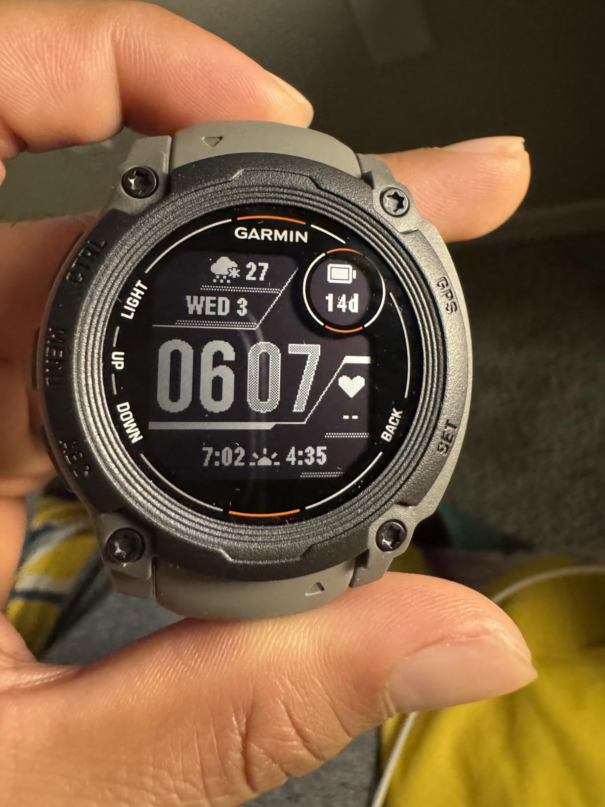 Garmin Instinct E, Rugged GPS Smartwatch, 45mm, Charcoal | Rugged Design, Essential Health & Wellness Features, Built-In Sports Apps, Navigation Features customer photo 1