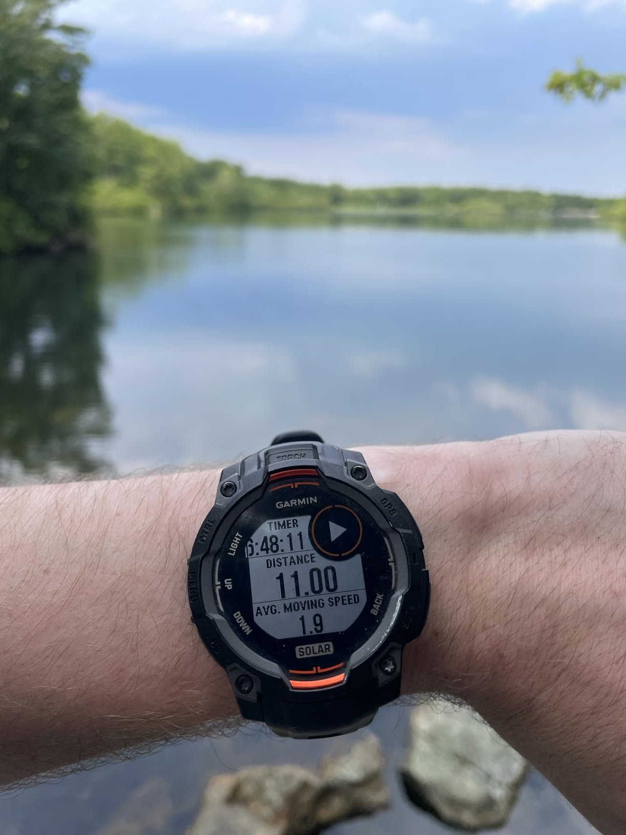 Garmin Instinct 3 Solar, Rugged GPS Smartwatch, 45mm, Black customer photo 2