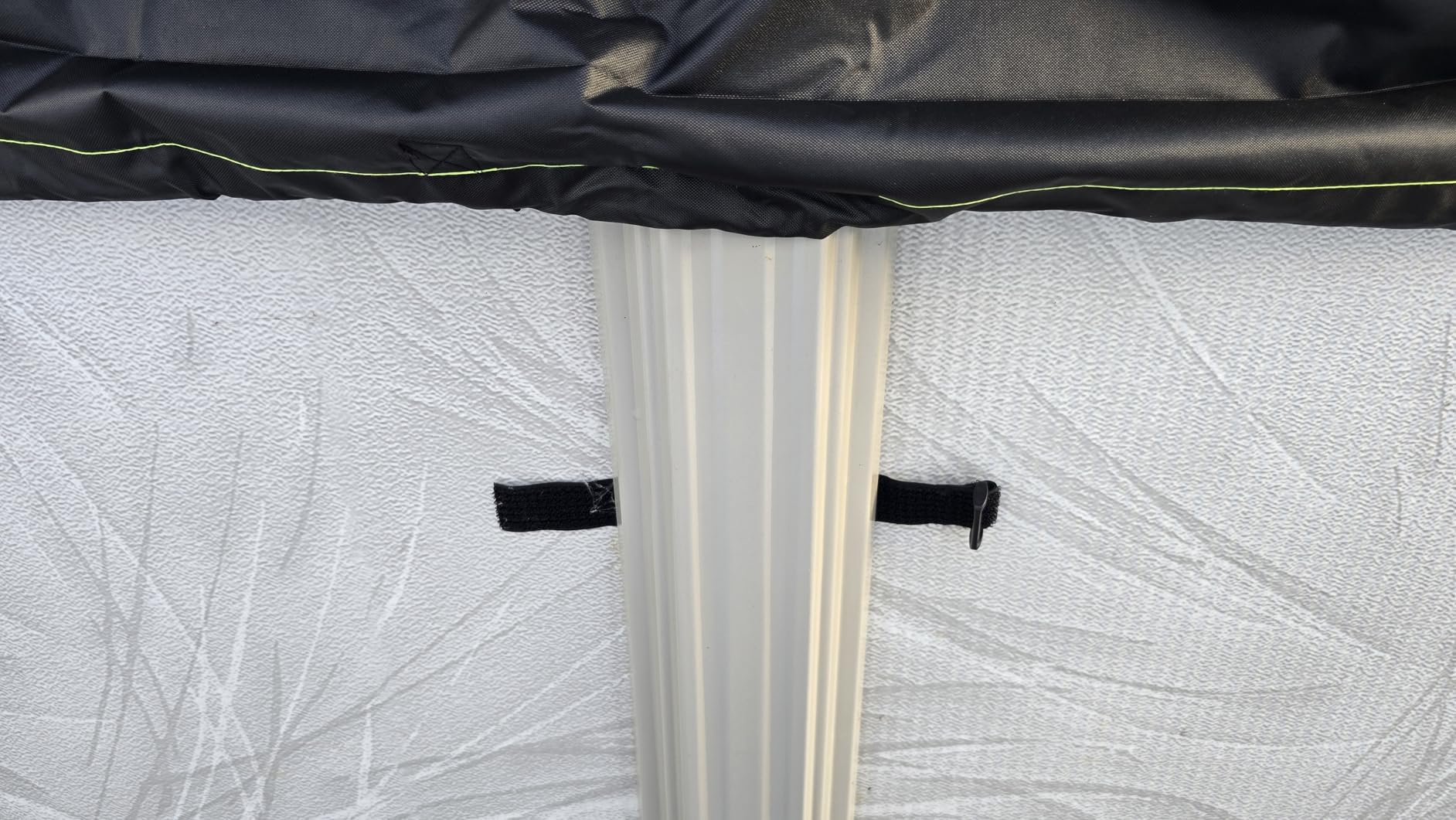 UIRWAY 500D Winter Pool Cover 18FT Round [Upgraded Heavy Duty Thick Fabric] | New Super Windproof Gel-Coated Tarp Straps, Fit Round Pool Covers for Above Ground Pools, Snug Fit, Tear & UV Resistant customer photo 1