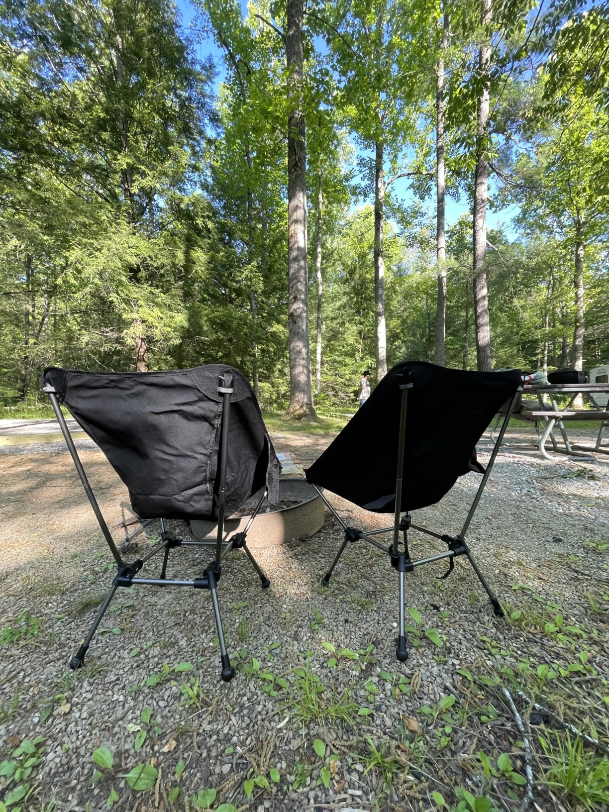 MOON LENCE Portable Camping Chair Plus, Larger & Roomier, Compact and Lightweight, Folding Chair for Backpacking Hiking Beach, Ultralight Camp Chair 330Lbs Capacity customer photo 1