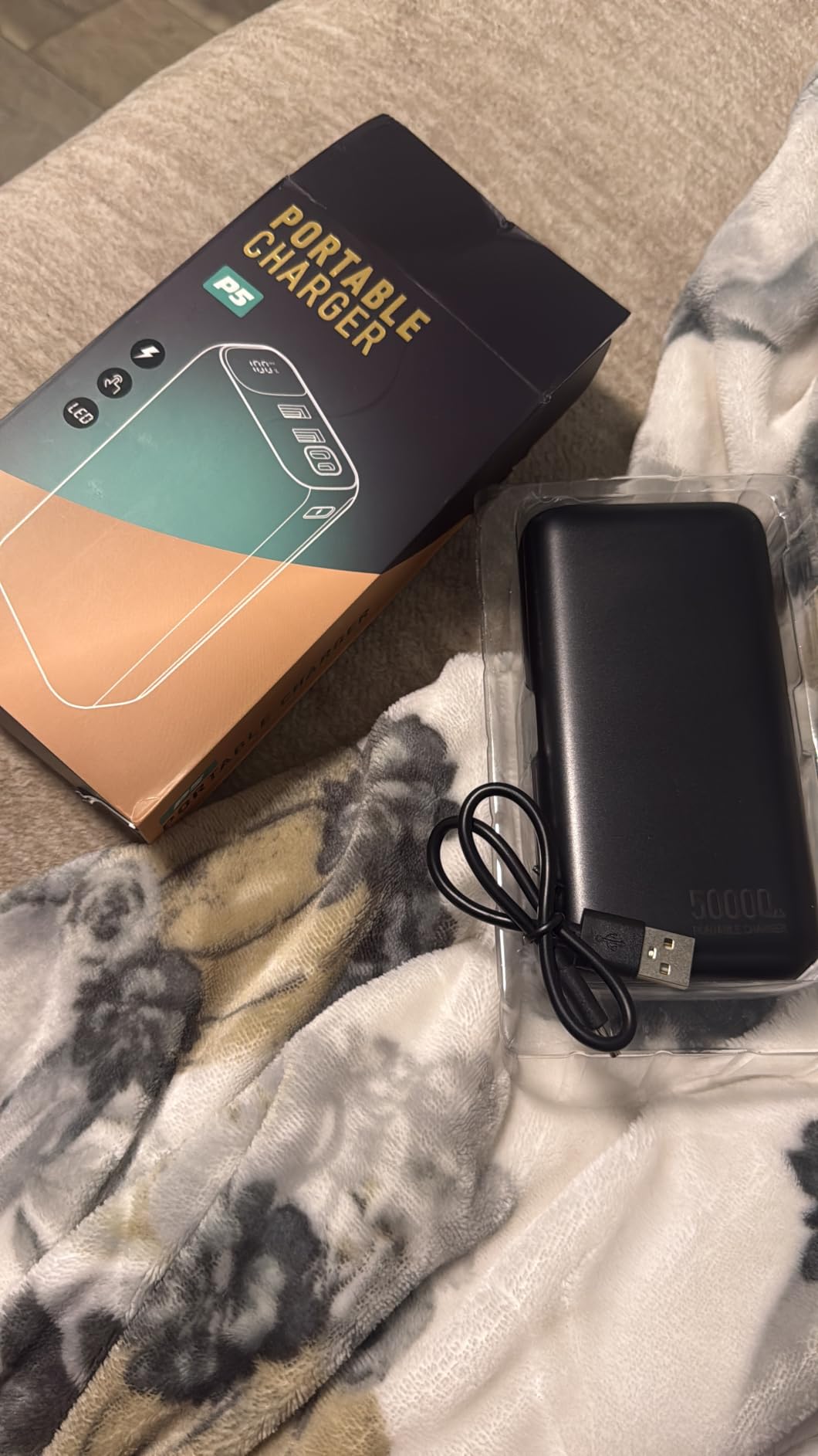 OHOVIV Portable Charger Power Bank 50000mAh, PD 22.5W Battery Pack | 4x Faster Charging, Up to 55% in 30mins, Travel Essential, Portable Phone Charger for iPhone 17/16/15 Series, Galaxy, Tablet, Black customer photo 1