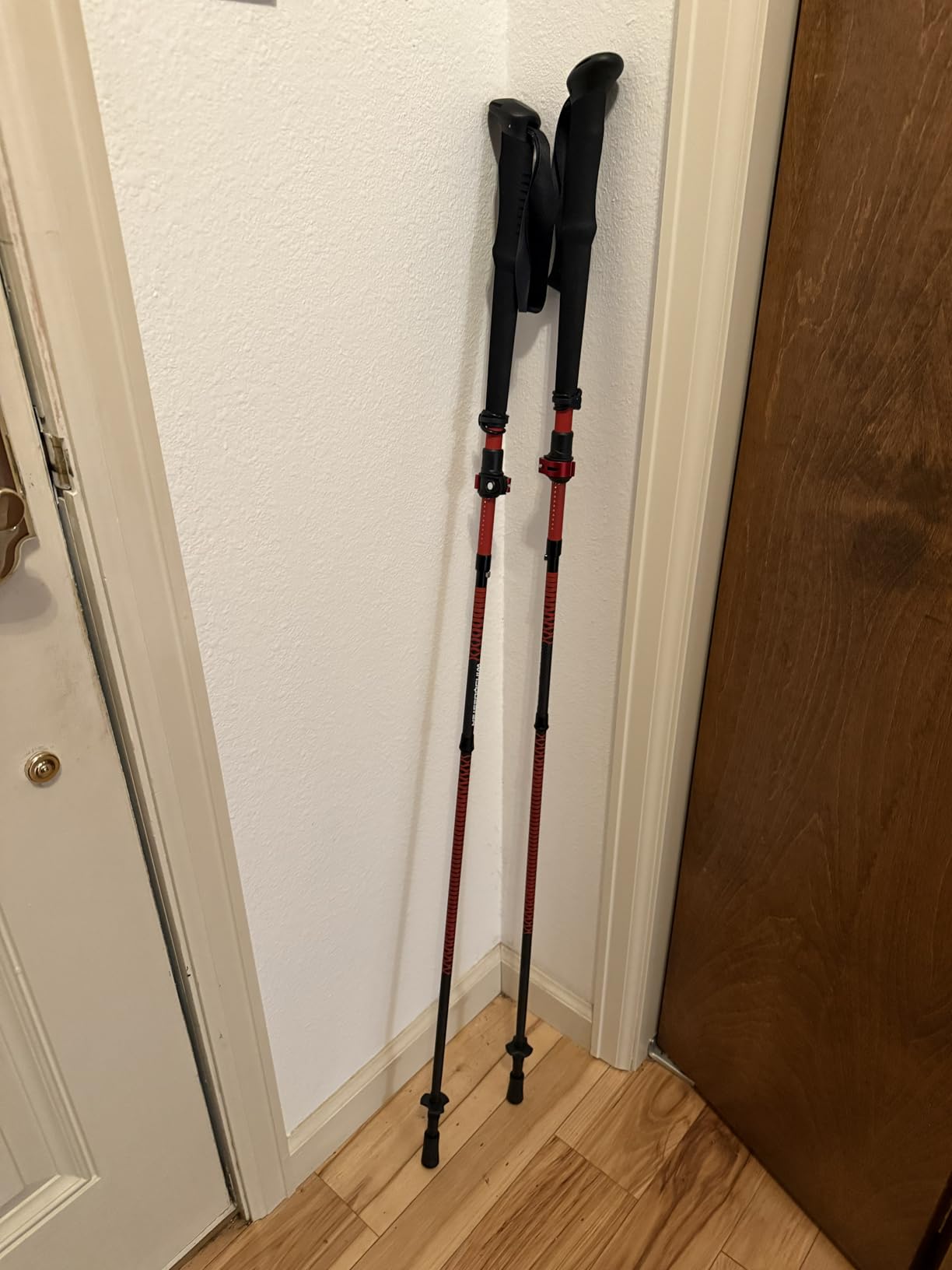 Ultralight Carbon Fiber Trekking Poles - 198g Adjustable Folding Hiking Poles for Backpacking (110-130cm), Thru-Hiking, Trail Running - Strider Z Compact Collapsible Hiking Pole customer photo 2