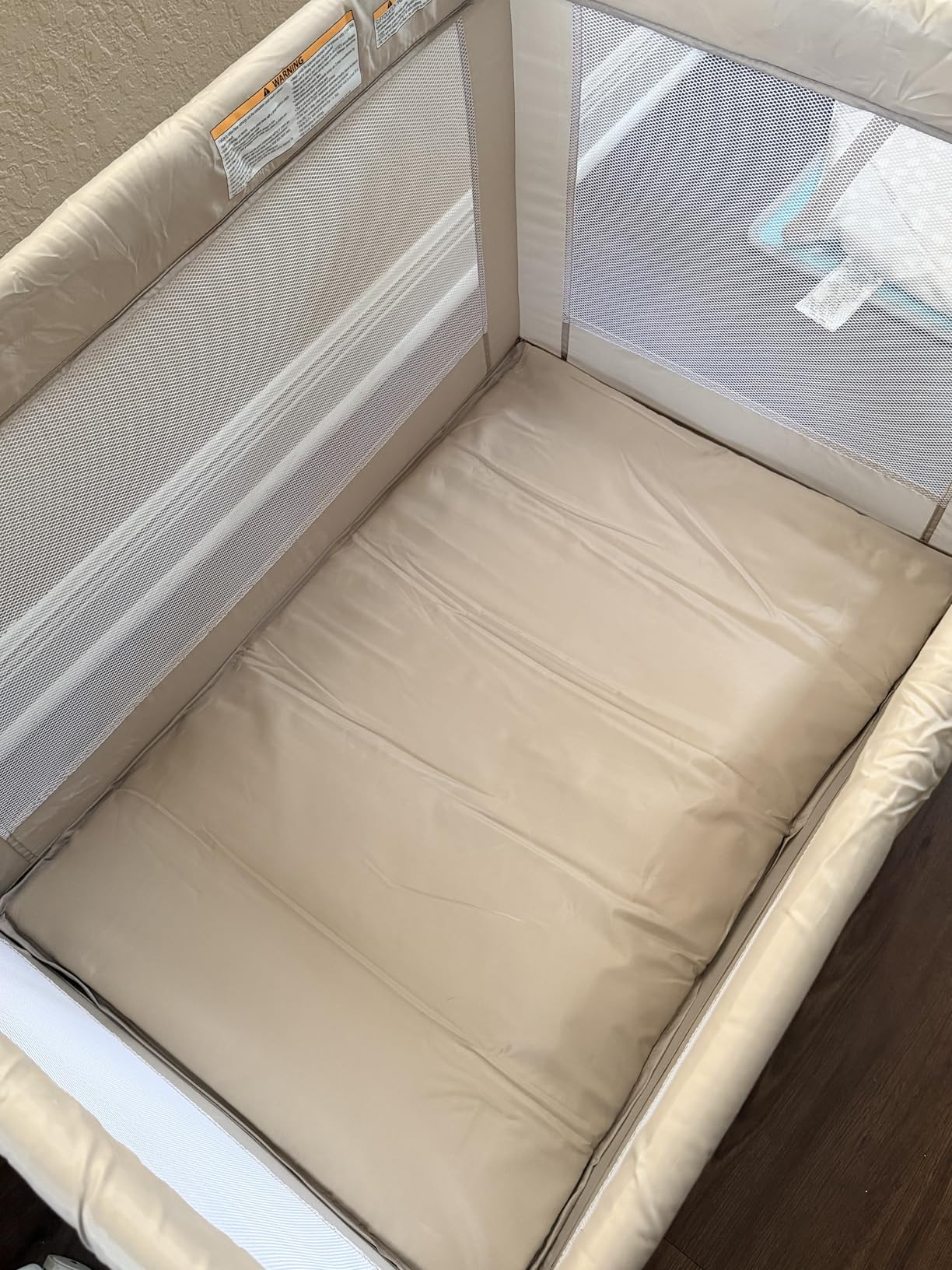 Portable Baby Playard& Playpen with Mattress, Travel Crib, Grey customer photo 1